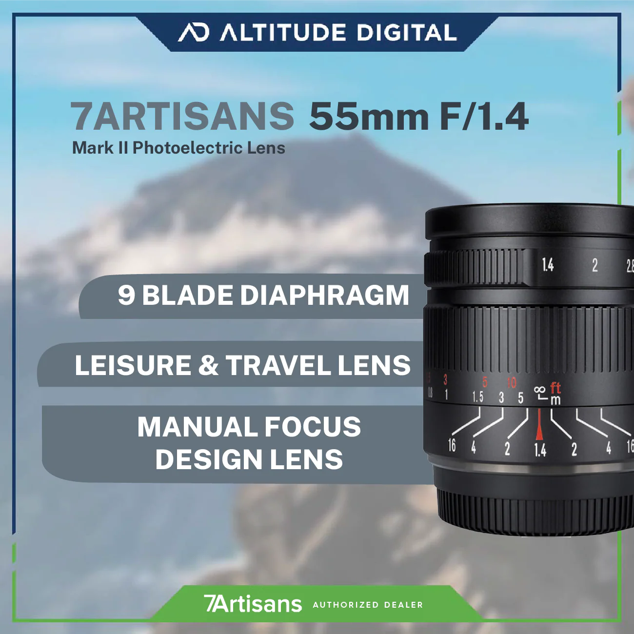 7artisans 55mm F1.4 (Mark II) APS-C Manual Fixed Lens - Image 5