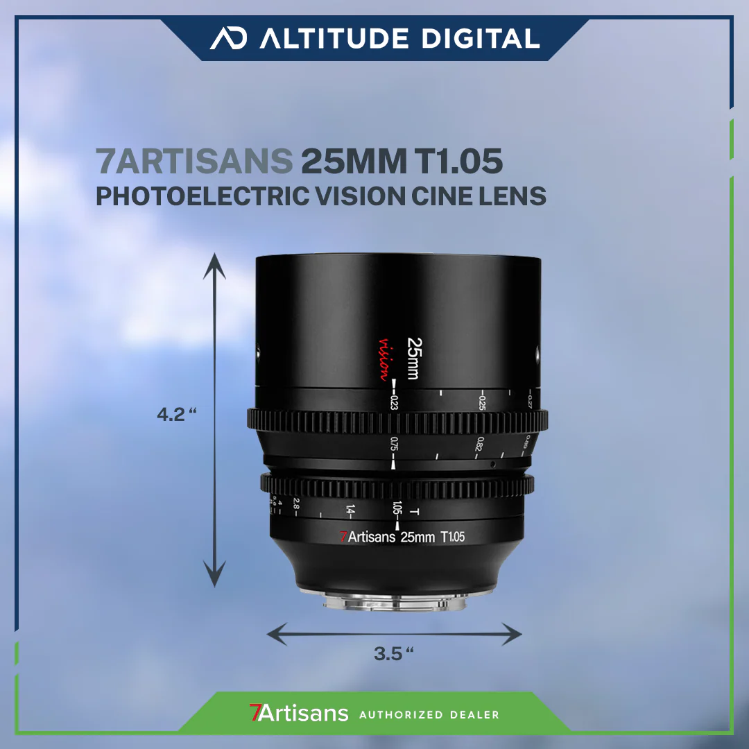 7Artisans Photoelectric 25mm T1.05 Vision Cine Lens - Image 3