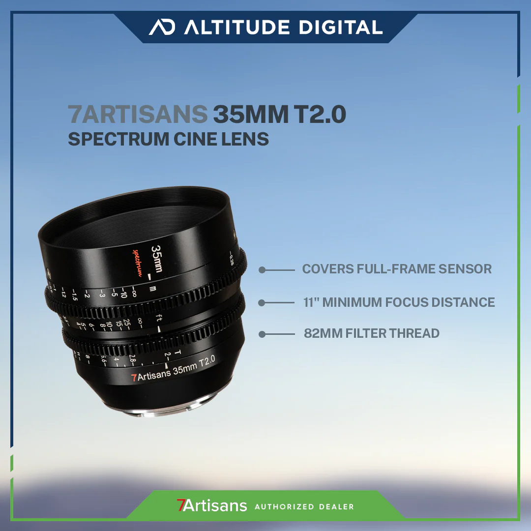 7Artisans Photoelectric 35mm T2.0 Spectrum Cine Lens - Image 4