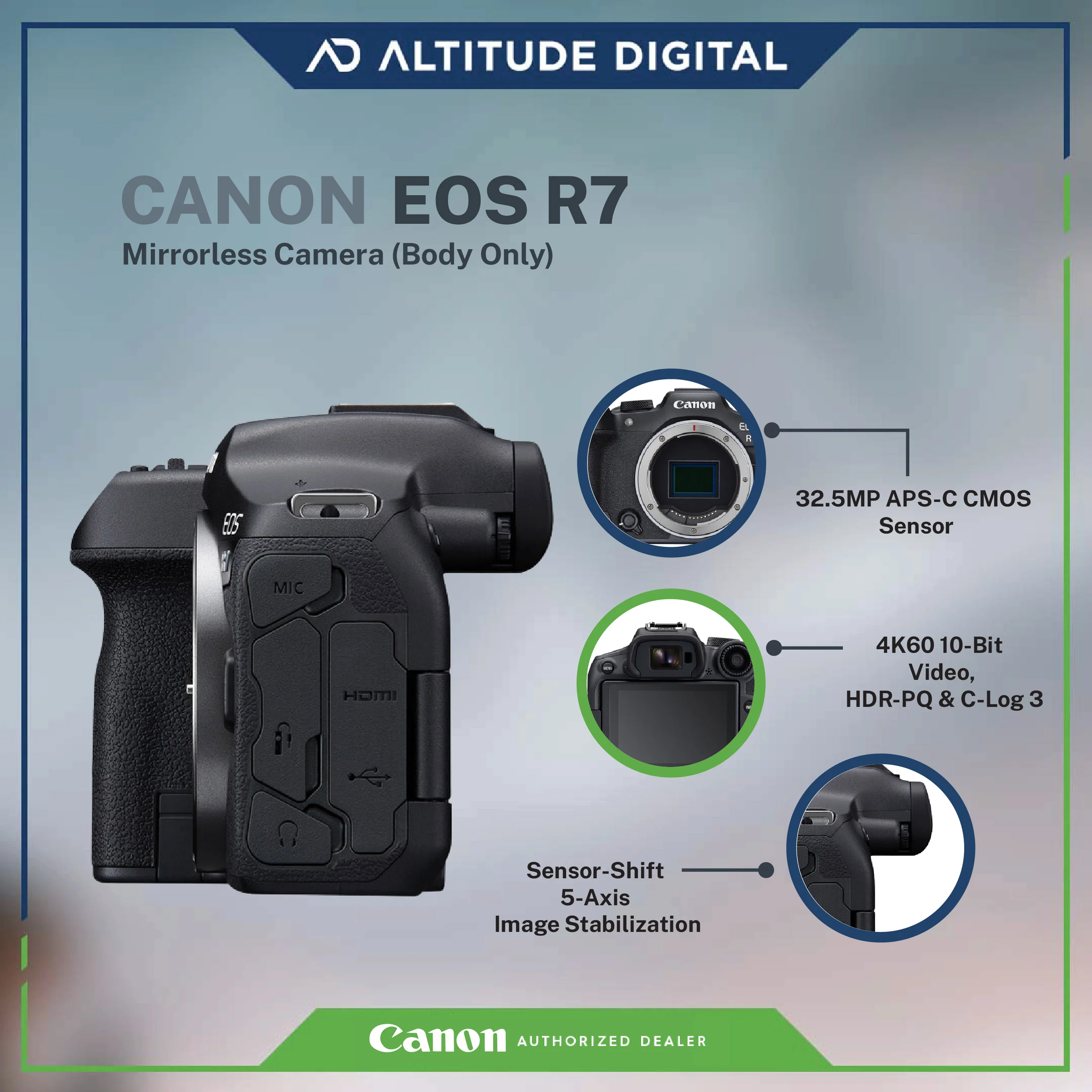 Canon EOS R7 Body Mirrorless Camera - Image 3