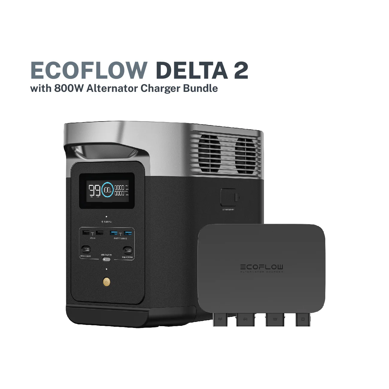 EcoFlow 800W Car Alternator Charger (w/ Delta Powerstation Bundle) - Image 2