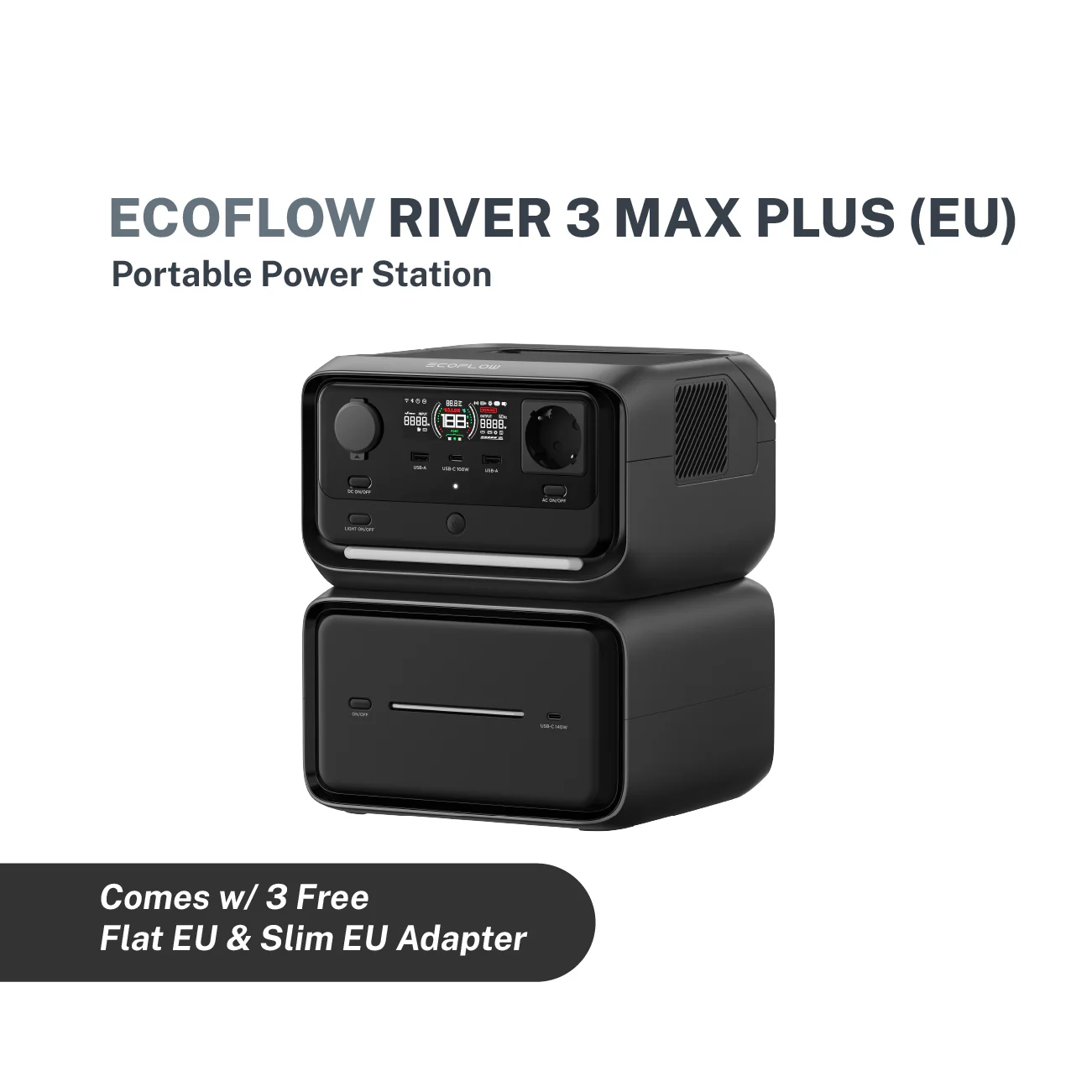 EcoFlow RIVER 3 Max Plus Portable Power Station - Image 3