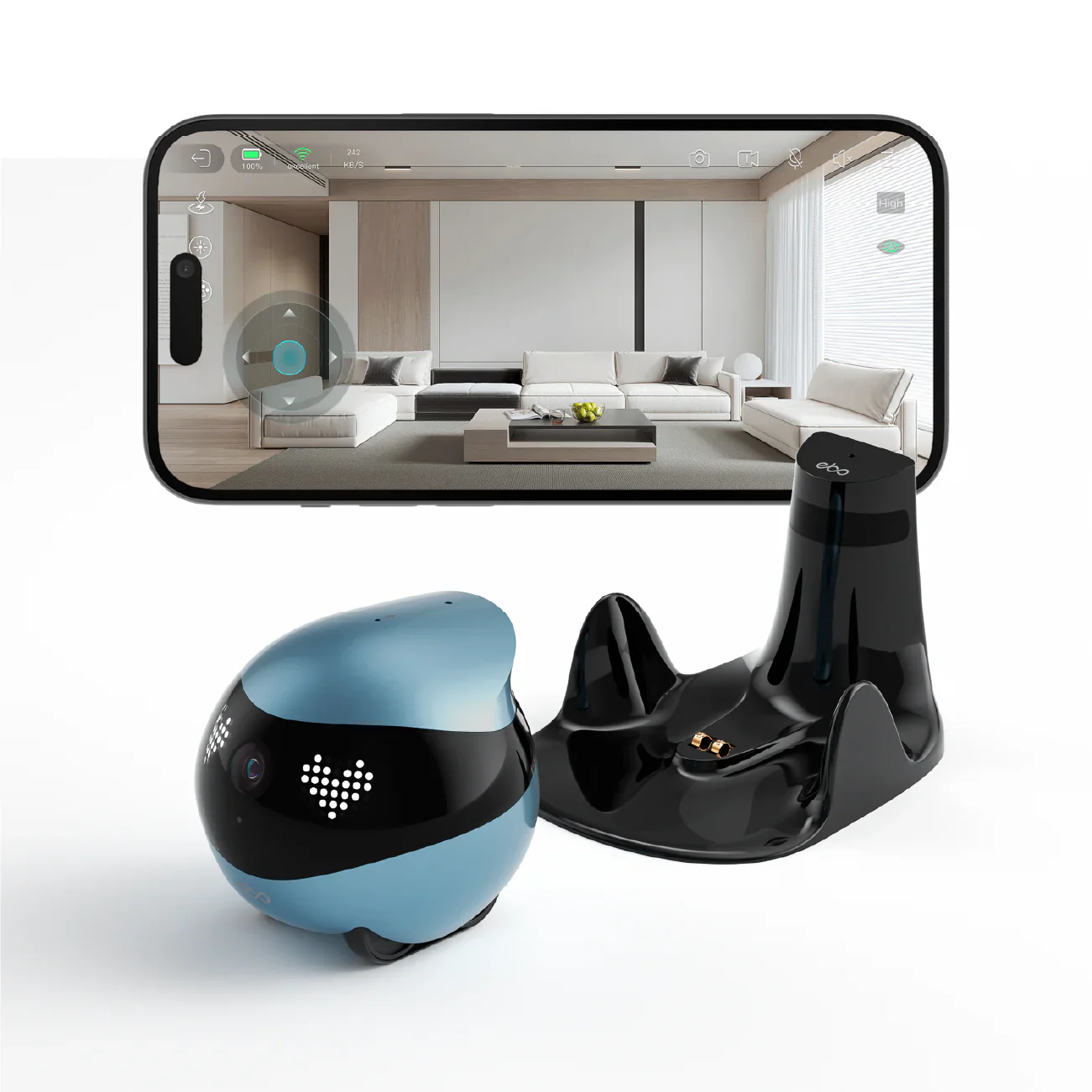 Enabot EBO Air 2 FamilyBot Jay Blue - Image 4