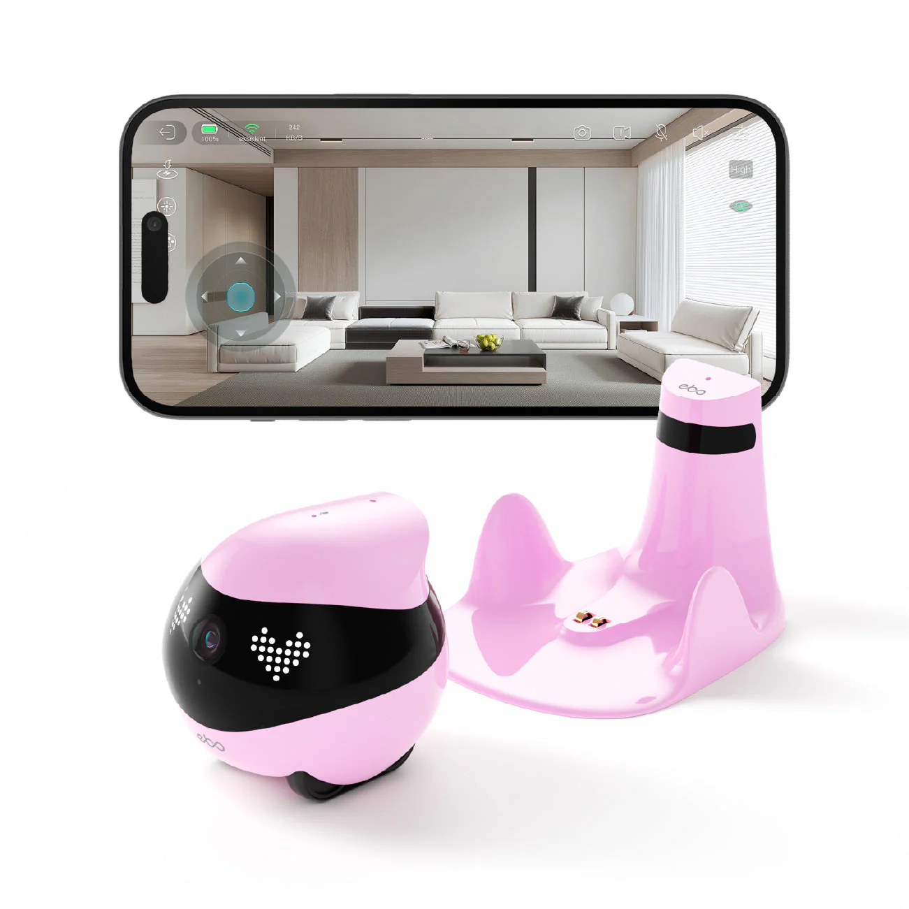 Enabot EBO Air 2 FamilyBot Robin Pink - Image 4