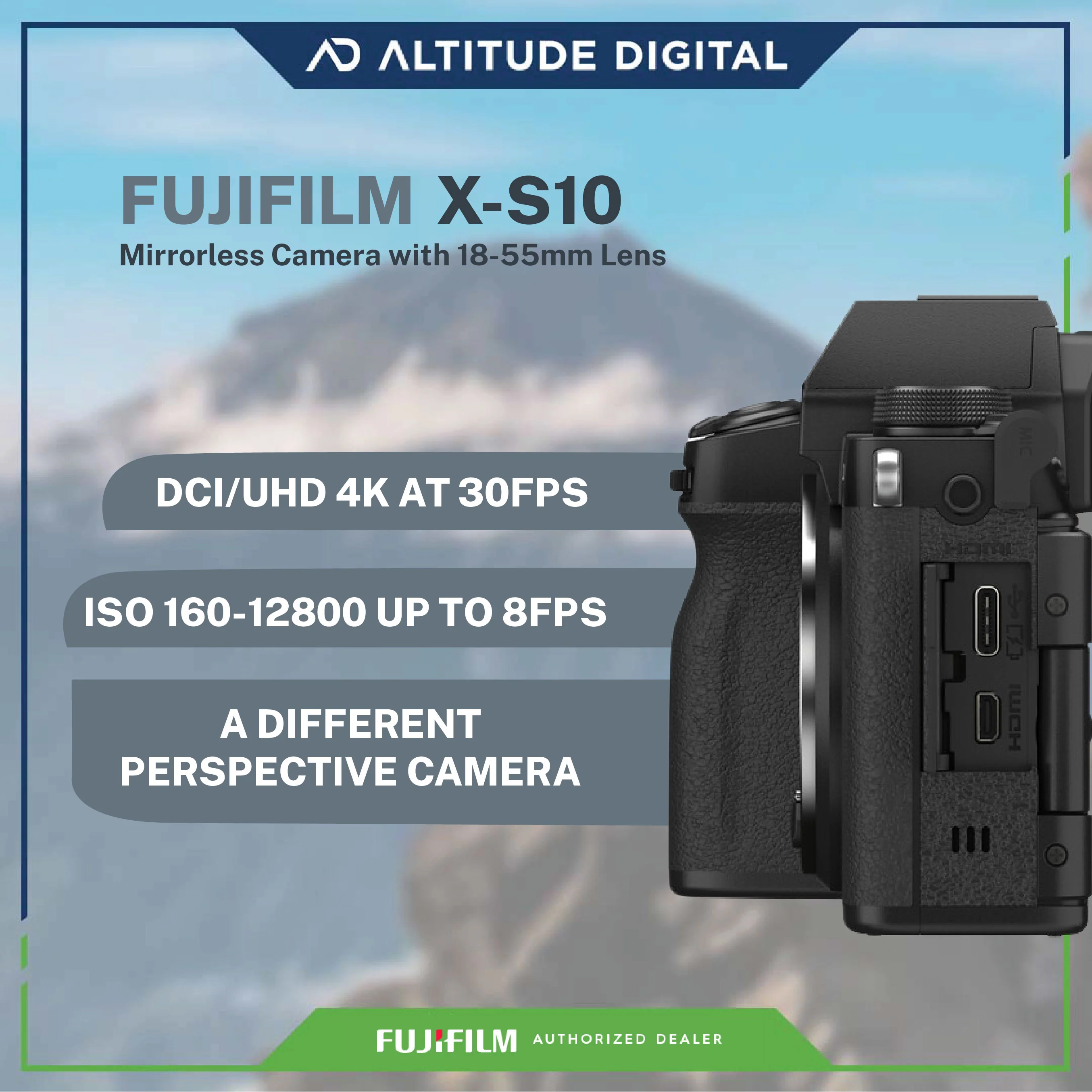 FUJIFILM X-S10 Mirrorless Camera with 18-55mm Lens - Image 9