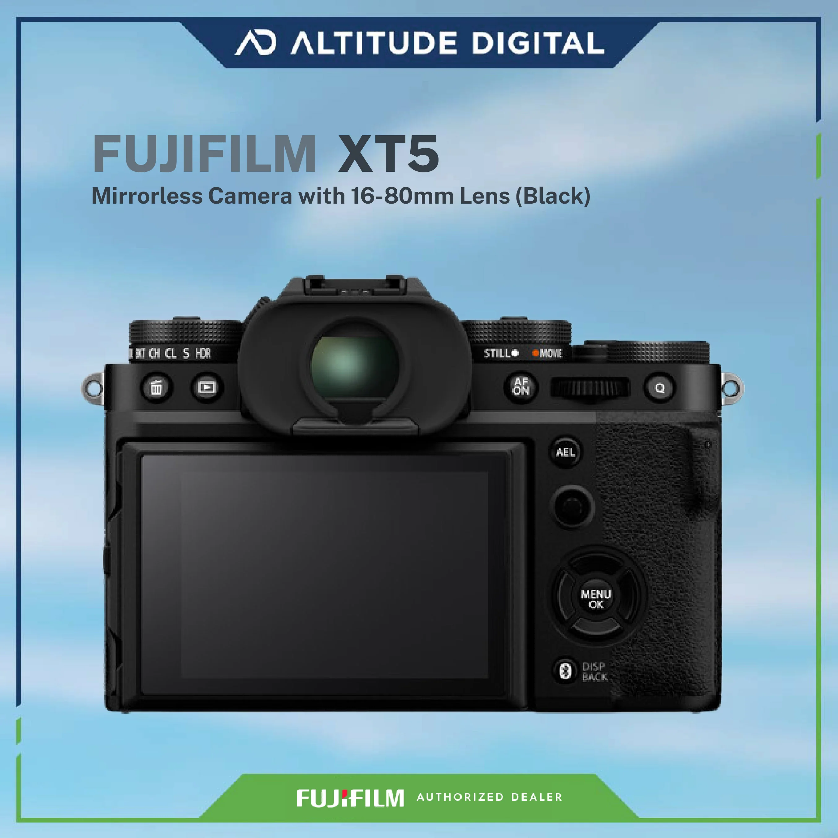 FUJIFILM X-T5 Mirrorless Camera with 16-80mm Lens (Black) - Image 3