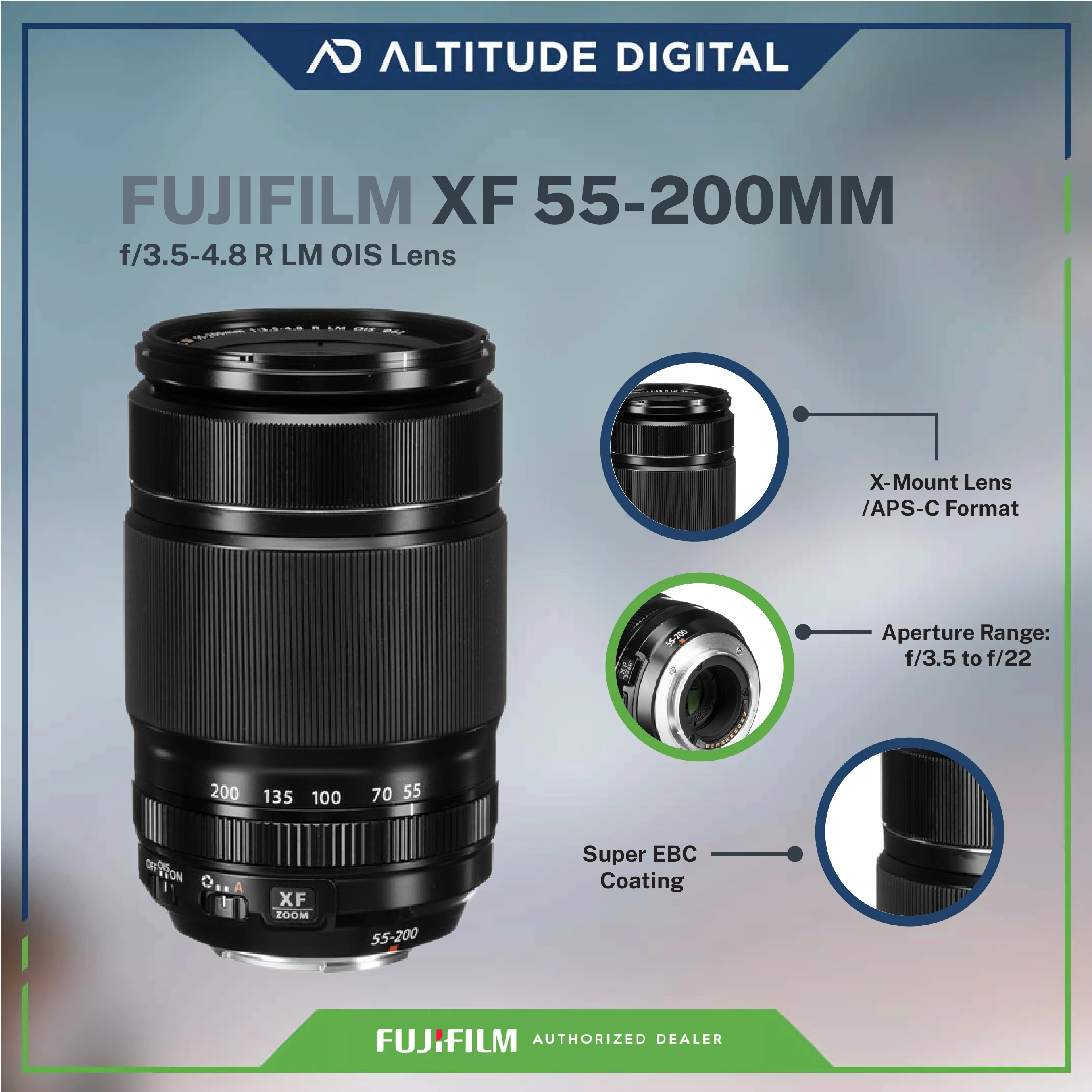 FUJIFILM XF 55-200mm f/3.5-4.8 R LM OIS Lens - Image 6