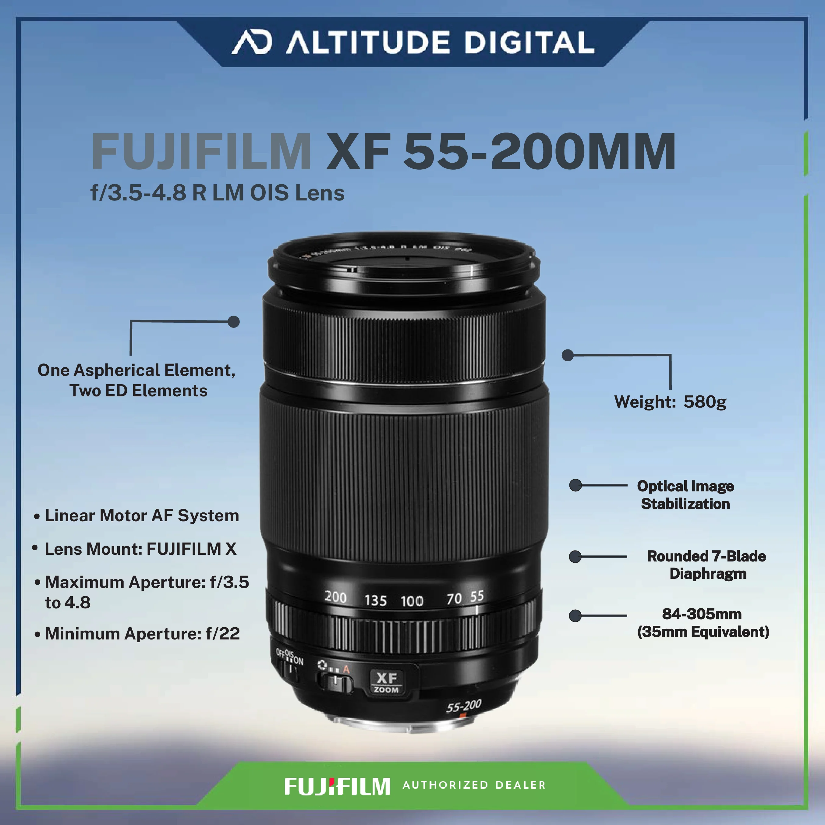 FUJIFILM XF 55-200mm f/3.5-4.8 R LM OIS Lens - Image 7