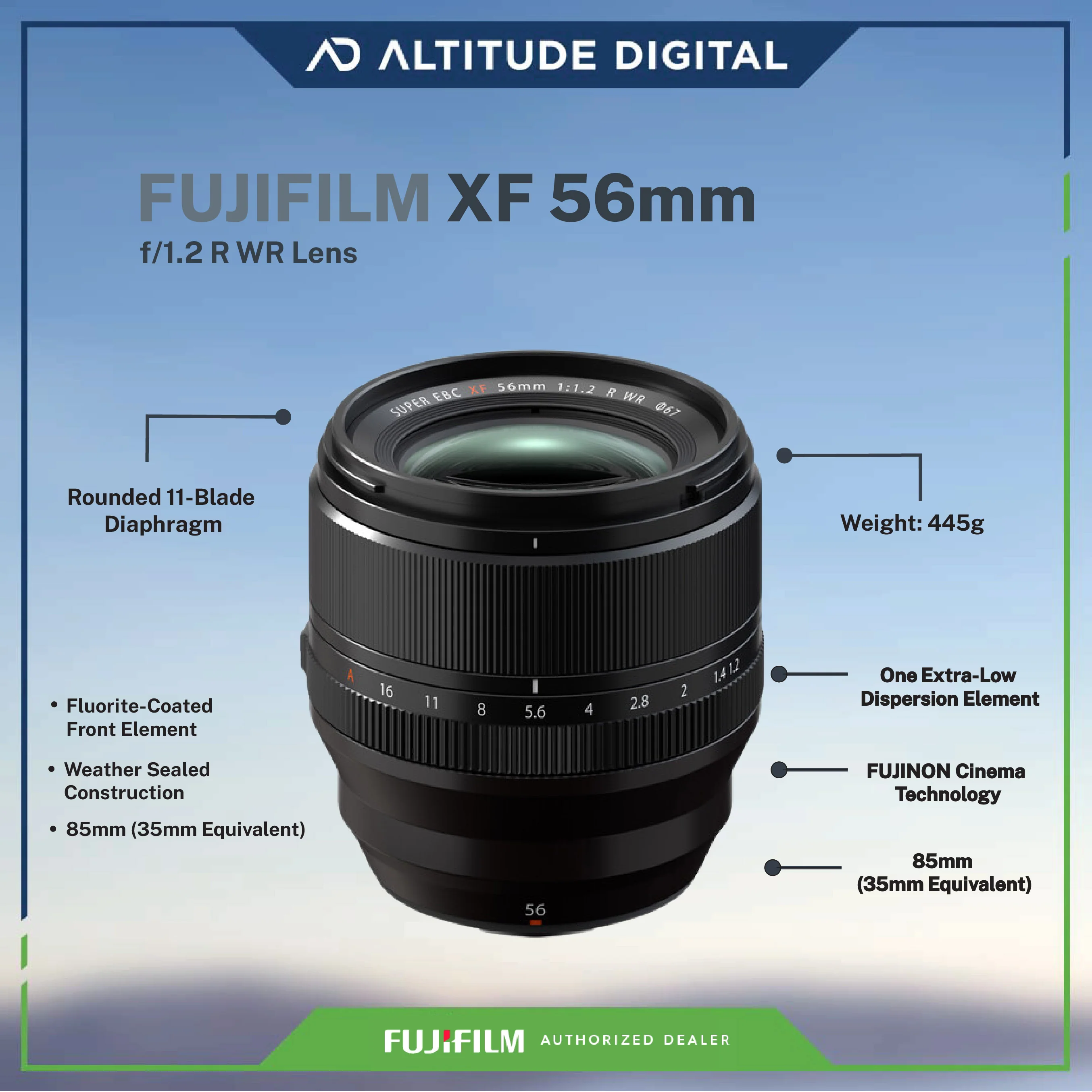 FUJIFILM XF 56mm f/1.2 R WR Lens - Image 7