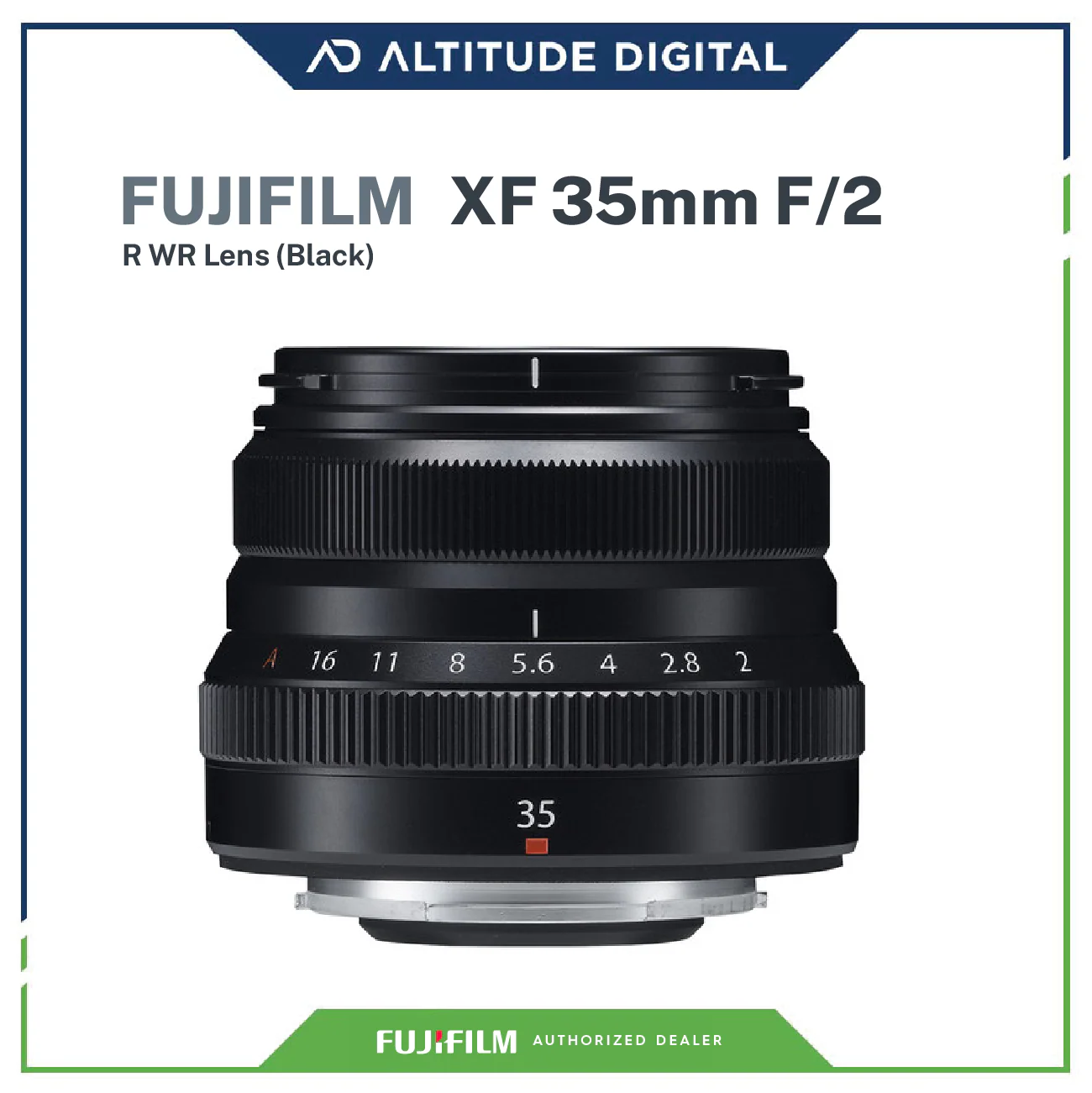 FUJIFILM XF35 F2 R WR - Black - Image 2