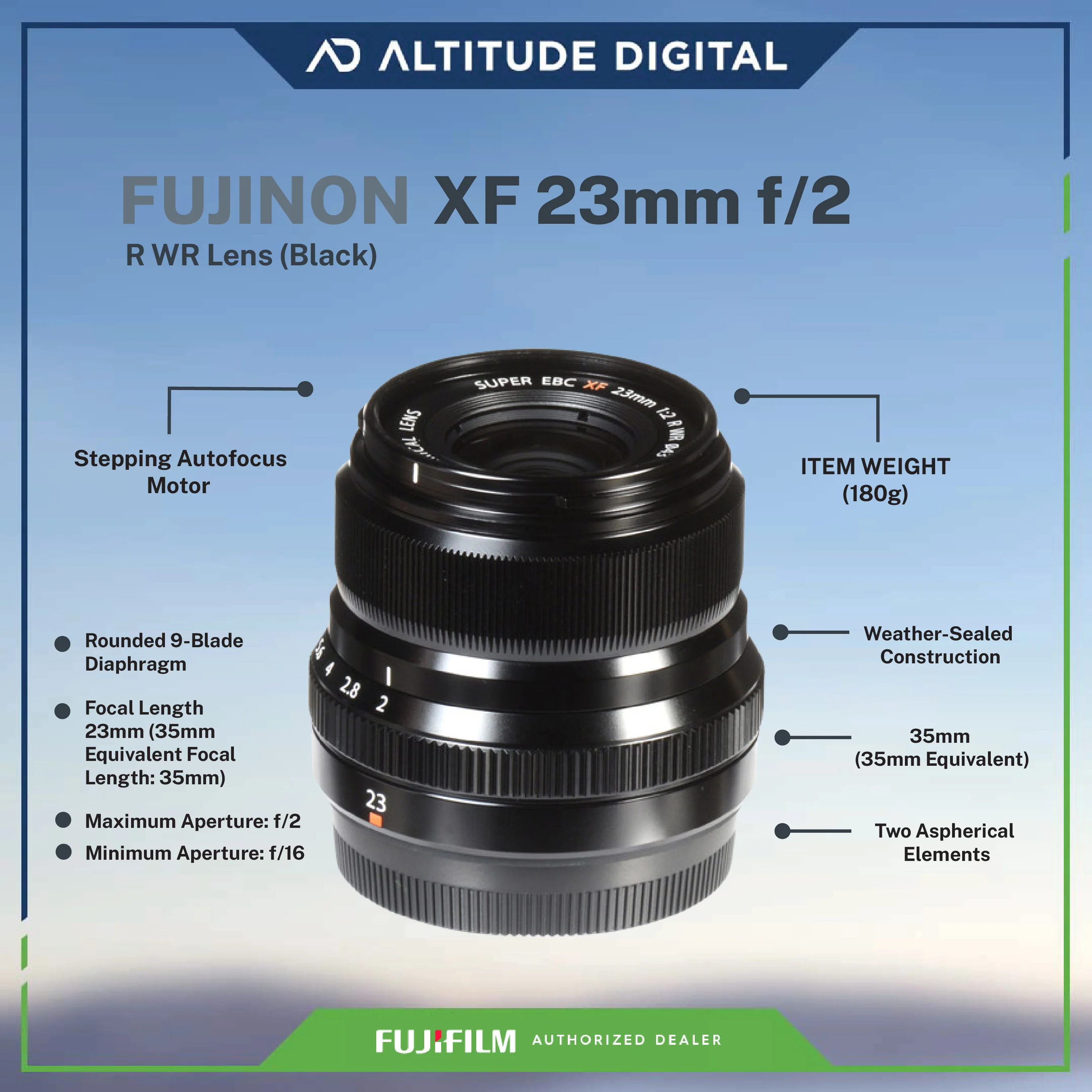 FUJINON XF 23mm F2 R WR - Image 7