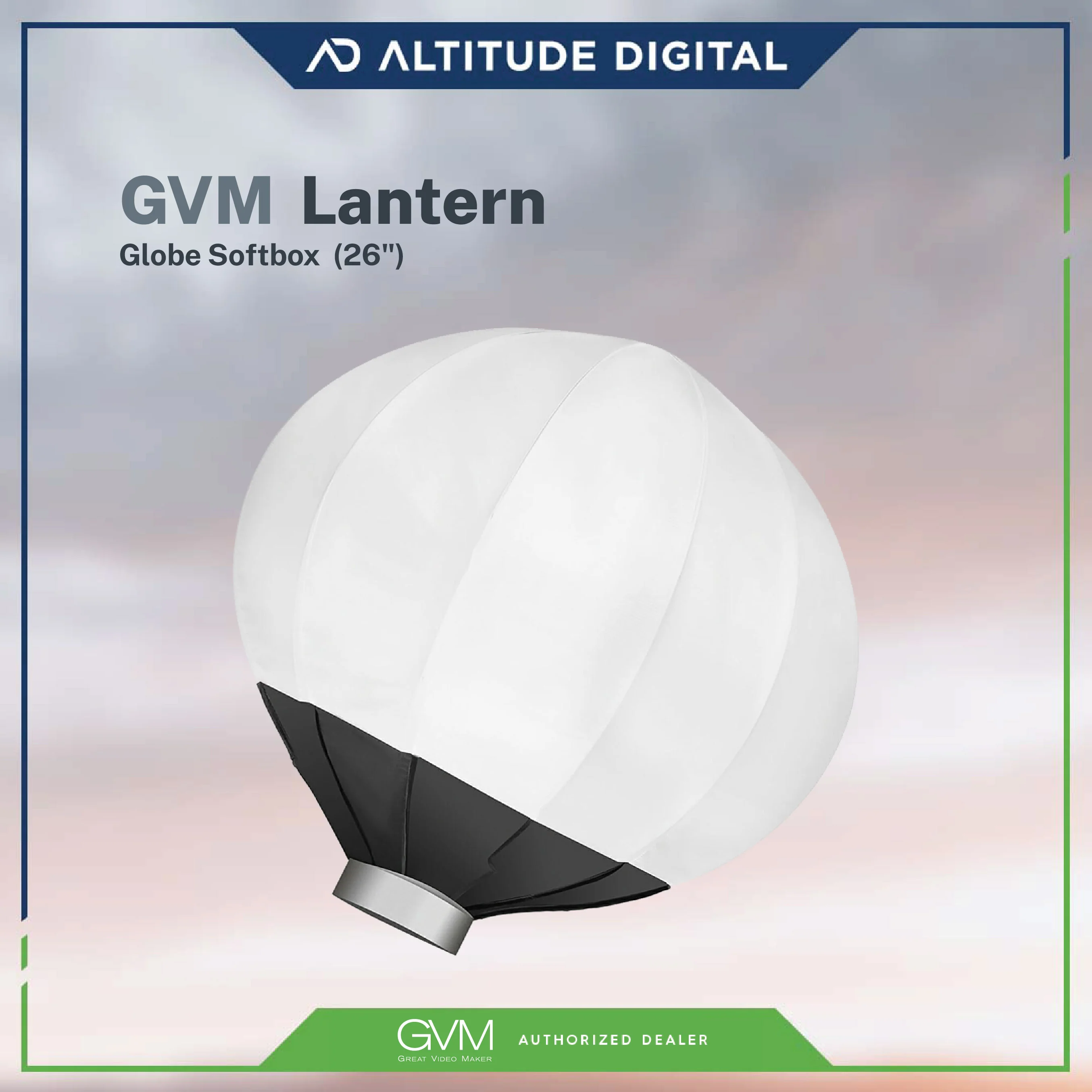 GVM Lantern Globe Softbox for P80S / G100W / RGB-150S / LS-150D (26") - Image 4