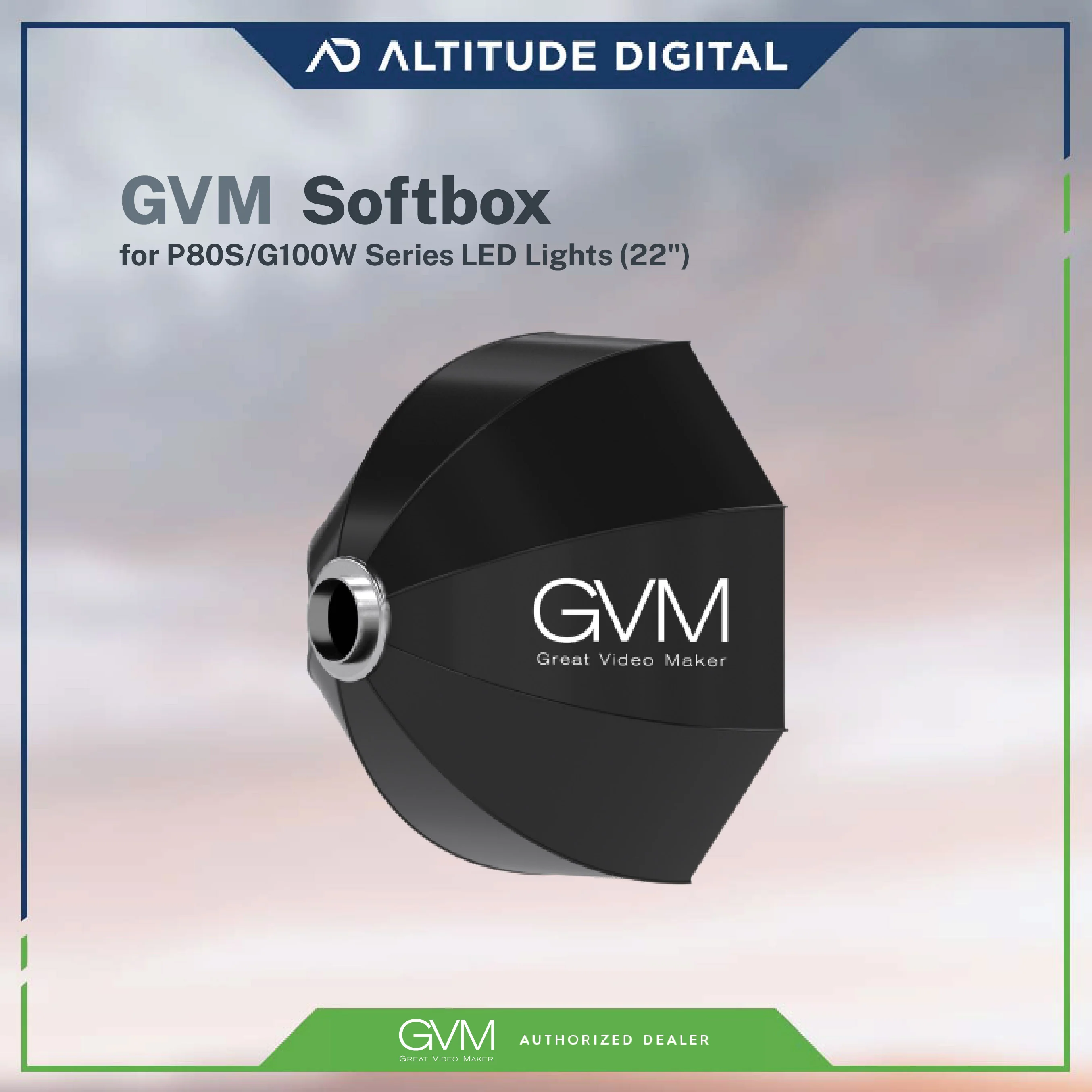GVM Softbox for P80S/G100W Series LED Lights (22") - Image 4