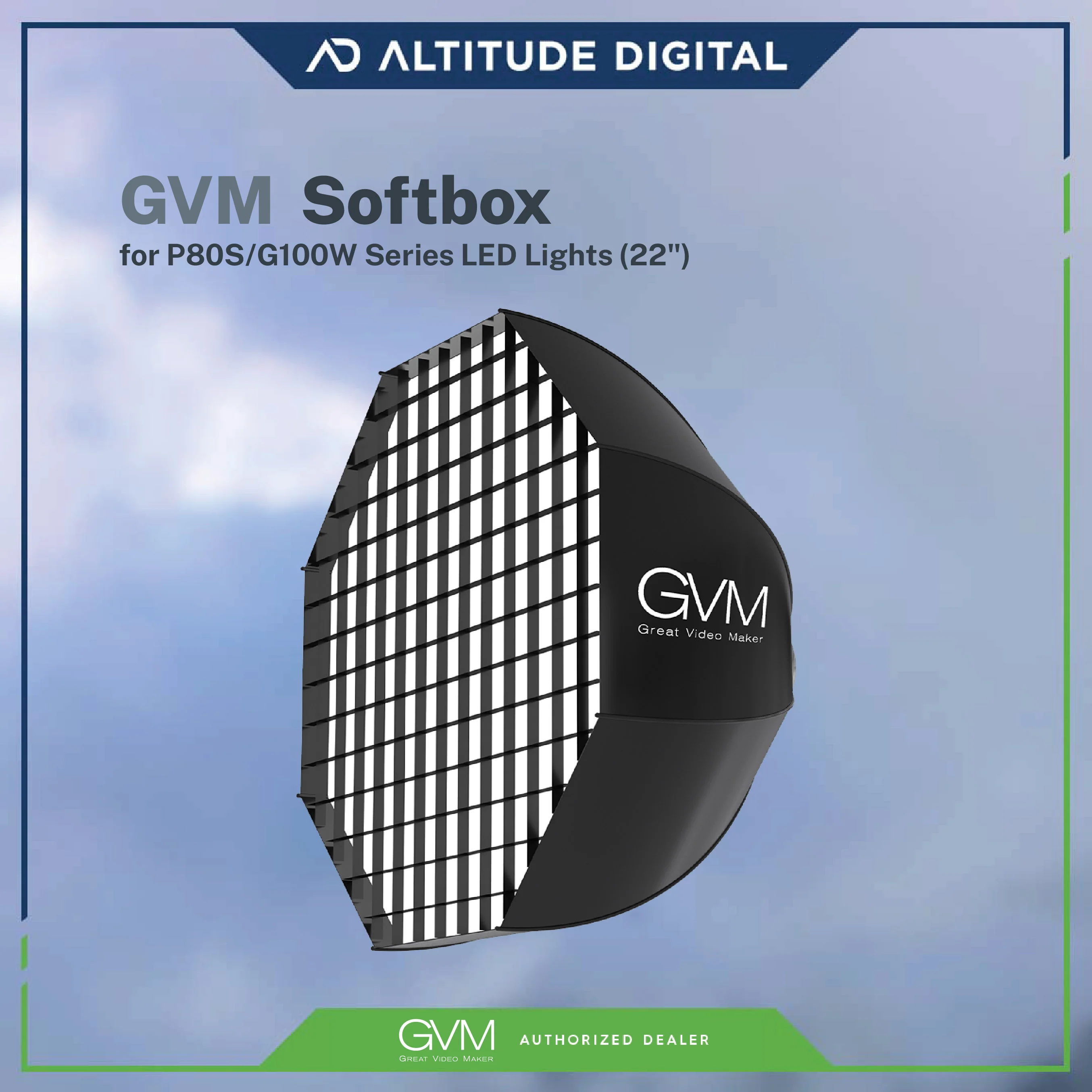 GVM Softbox for P80S/G100W Series LED Lights (22") - Image 5