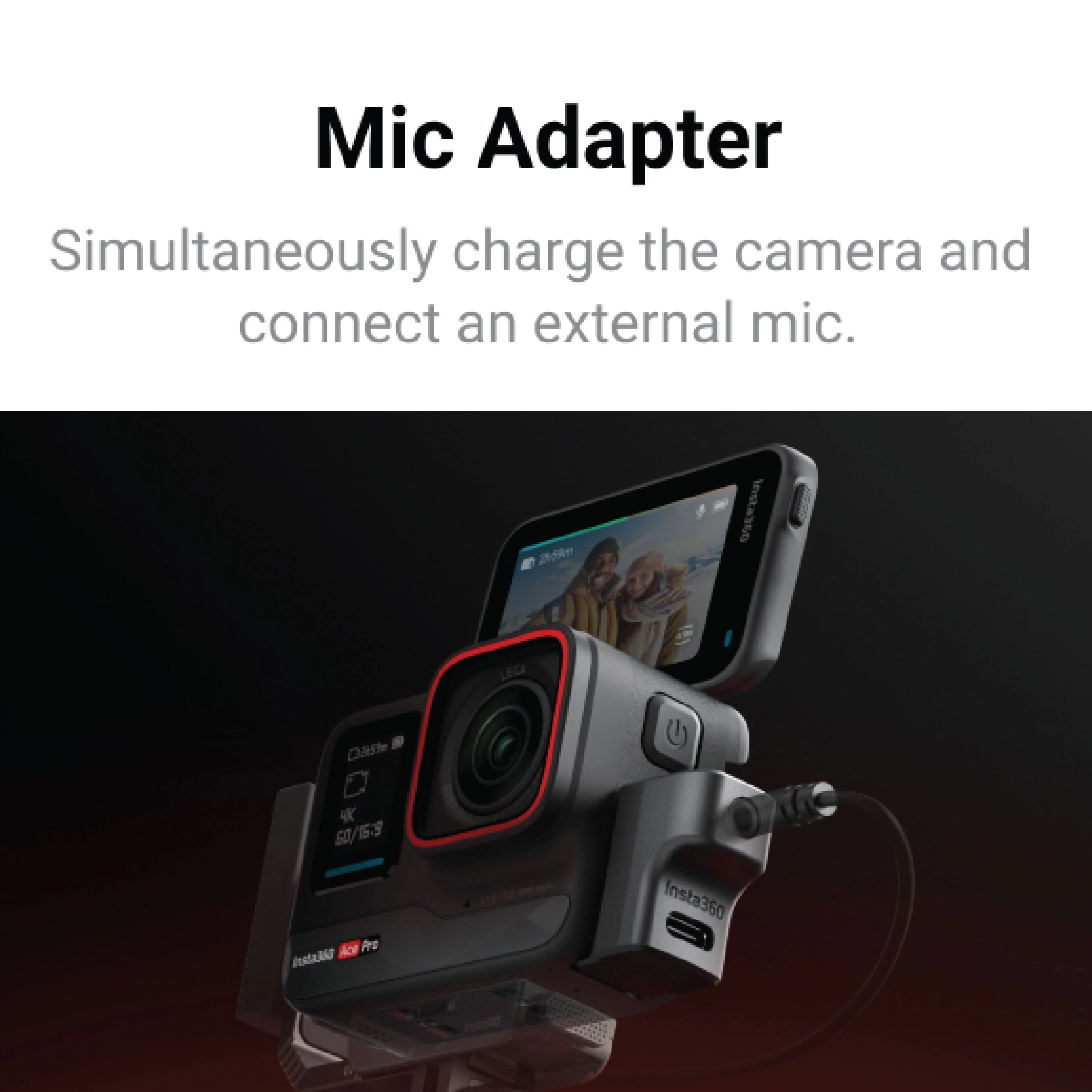 Insta360 Ace/Ace Pro Mic Adapter - Image 2