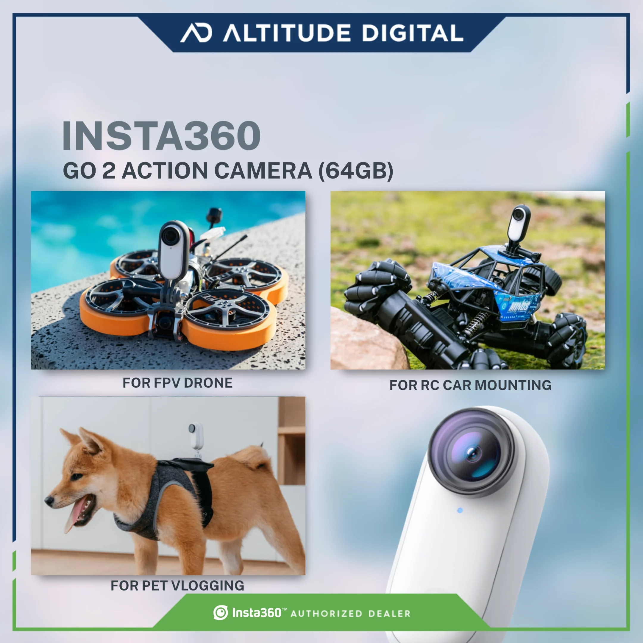 Insta360 GO 2 Action Camera (64GB) w/ FREE GO 2 lens guard - Image 4