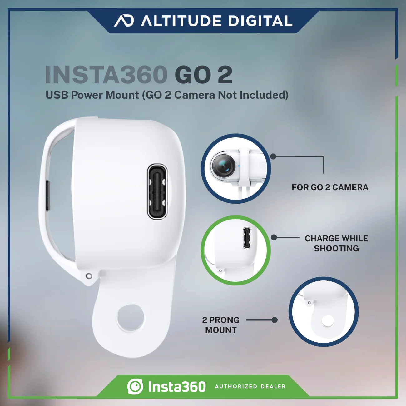 Insta360 GO 2 USB Power Mount - Image 2