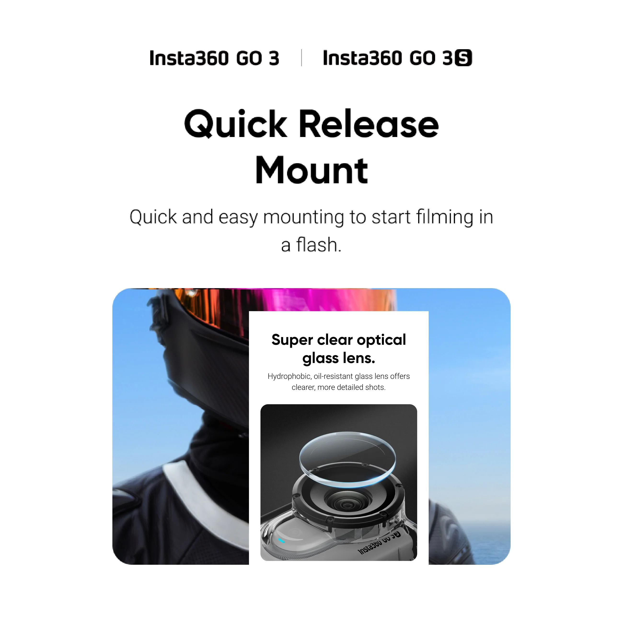 Insta360 GO 3/GO 3S Quick Release Mount - Image 3
