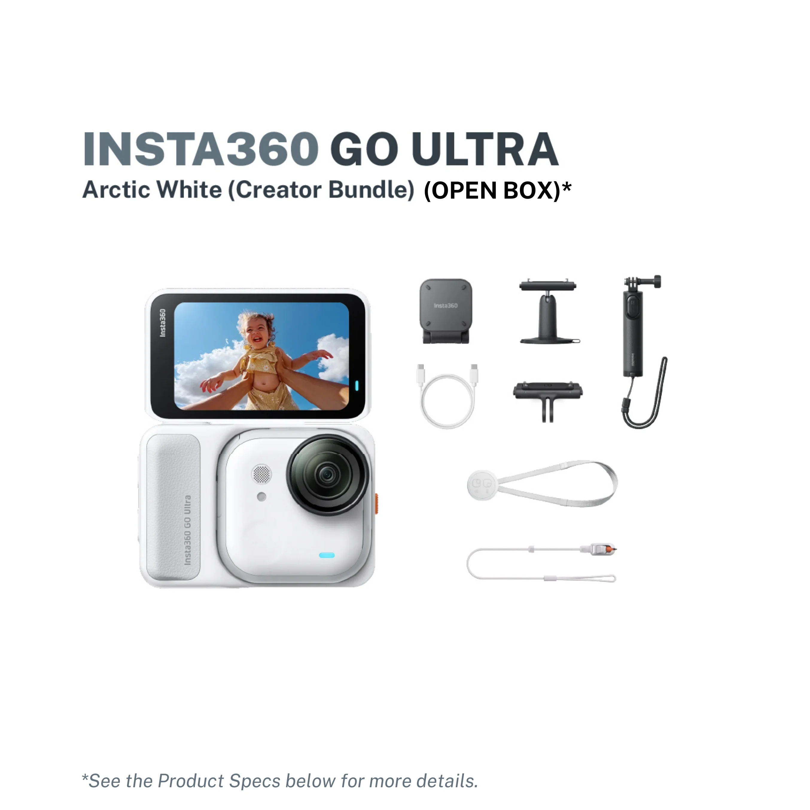 Insta360 GO Ultra Creator Bundle Arctic White (Open Box)
