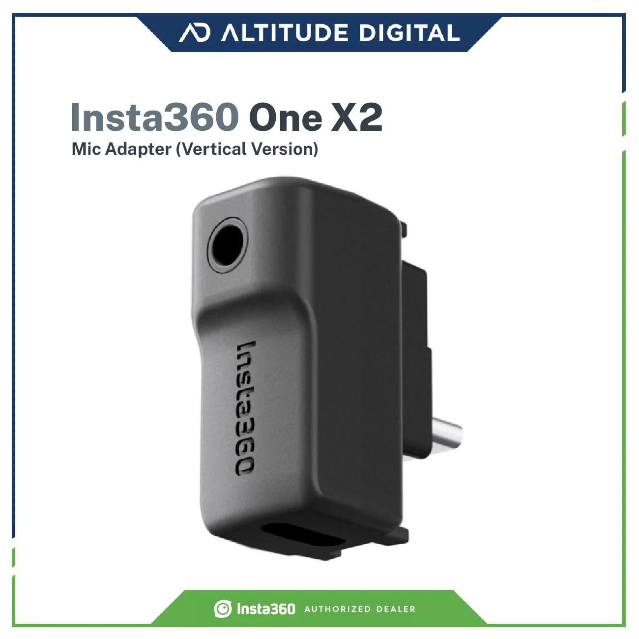 Insta360 Mic Adapter (Vertical Version) - ONE X2,ONE RS 1-Inch 360 Edition - Image 2