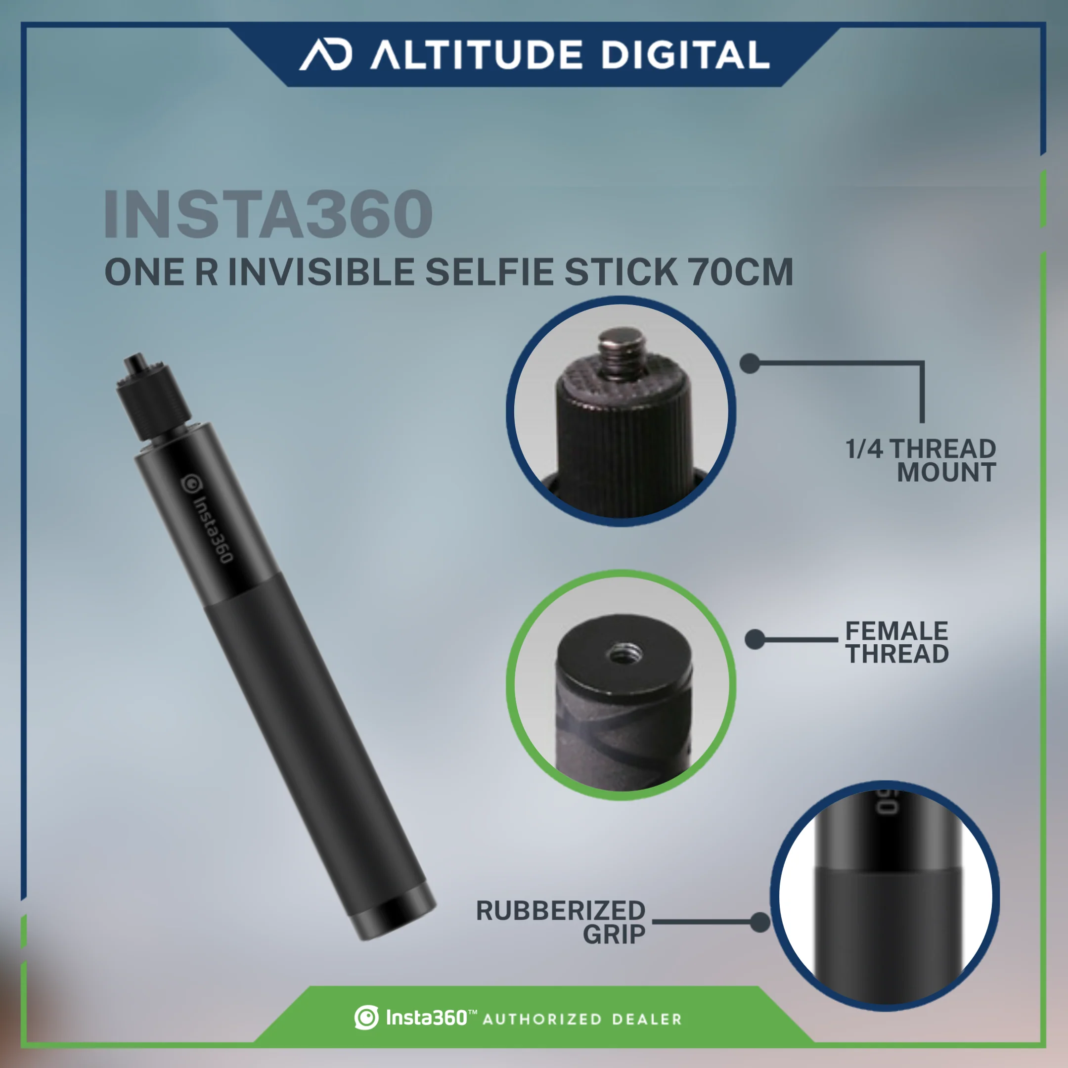 Insta360 ONE R Invisible Selfie Stick 70cm - Image 5