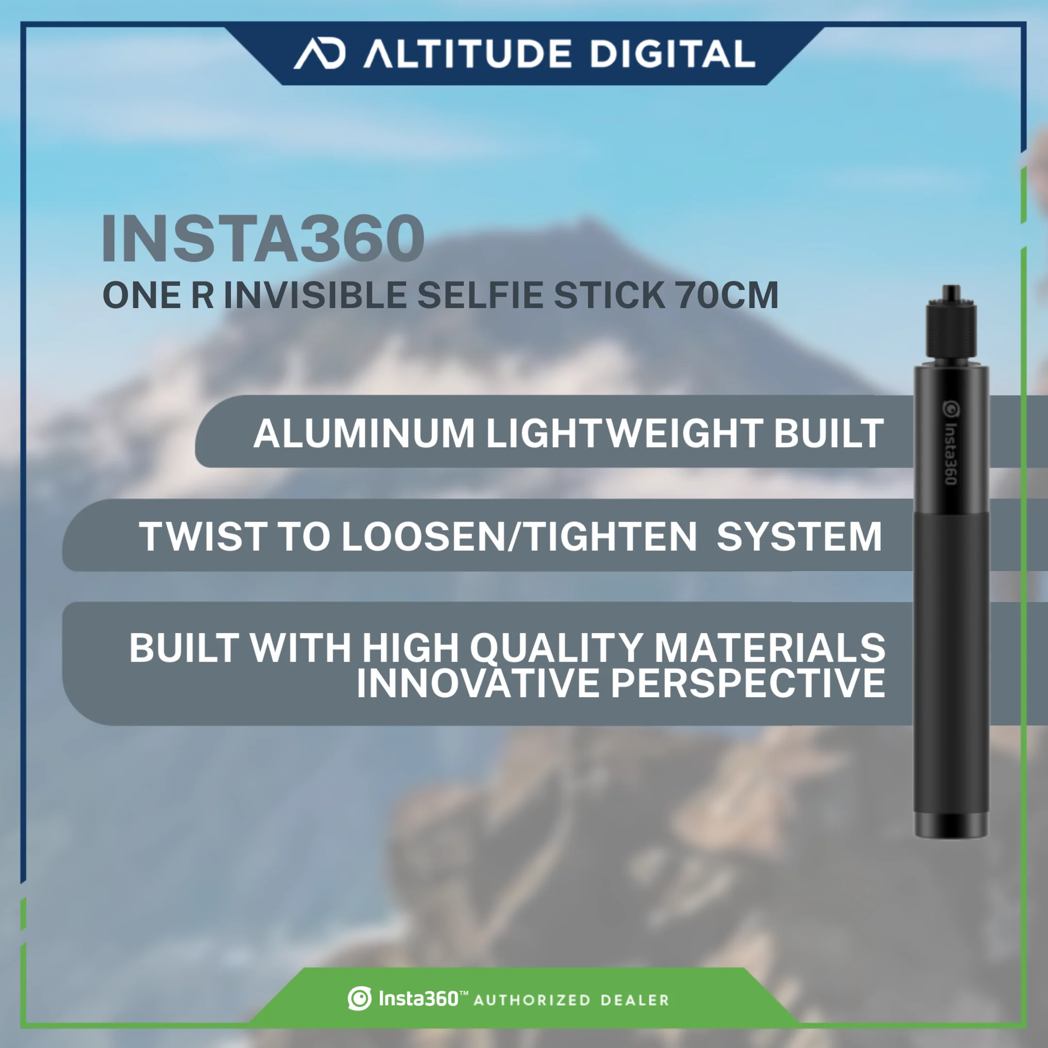 Insta360 ONE R Invisible Selfie Stick 70cm - Image 7