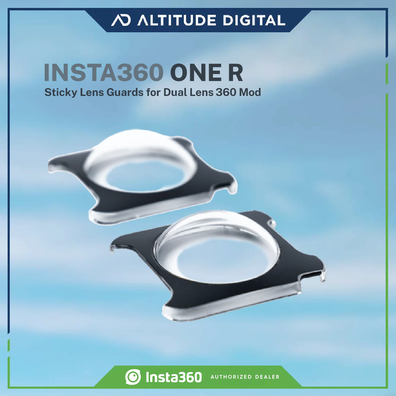 Insta360 ONE RS/R Sticky Lens Guards for 360 Lens - Image 3