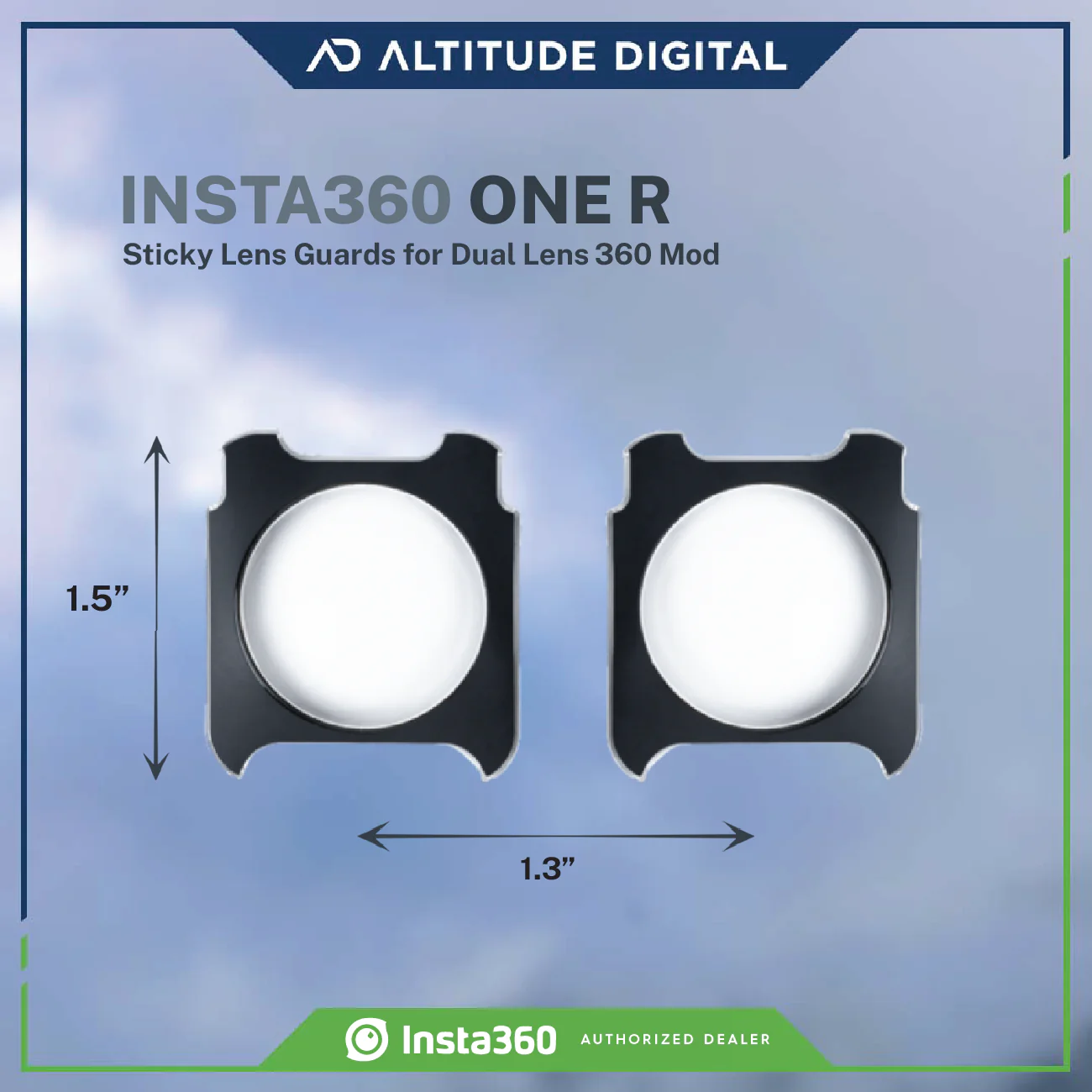 Insta360 ONE RS/R Sticky Lens Guards for 360 Lens - Image 5