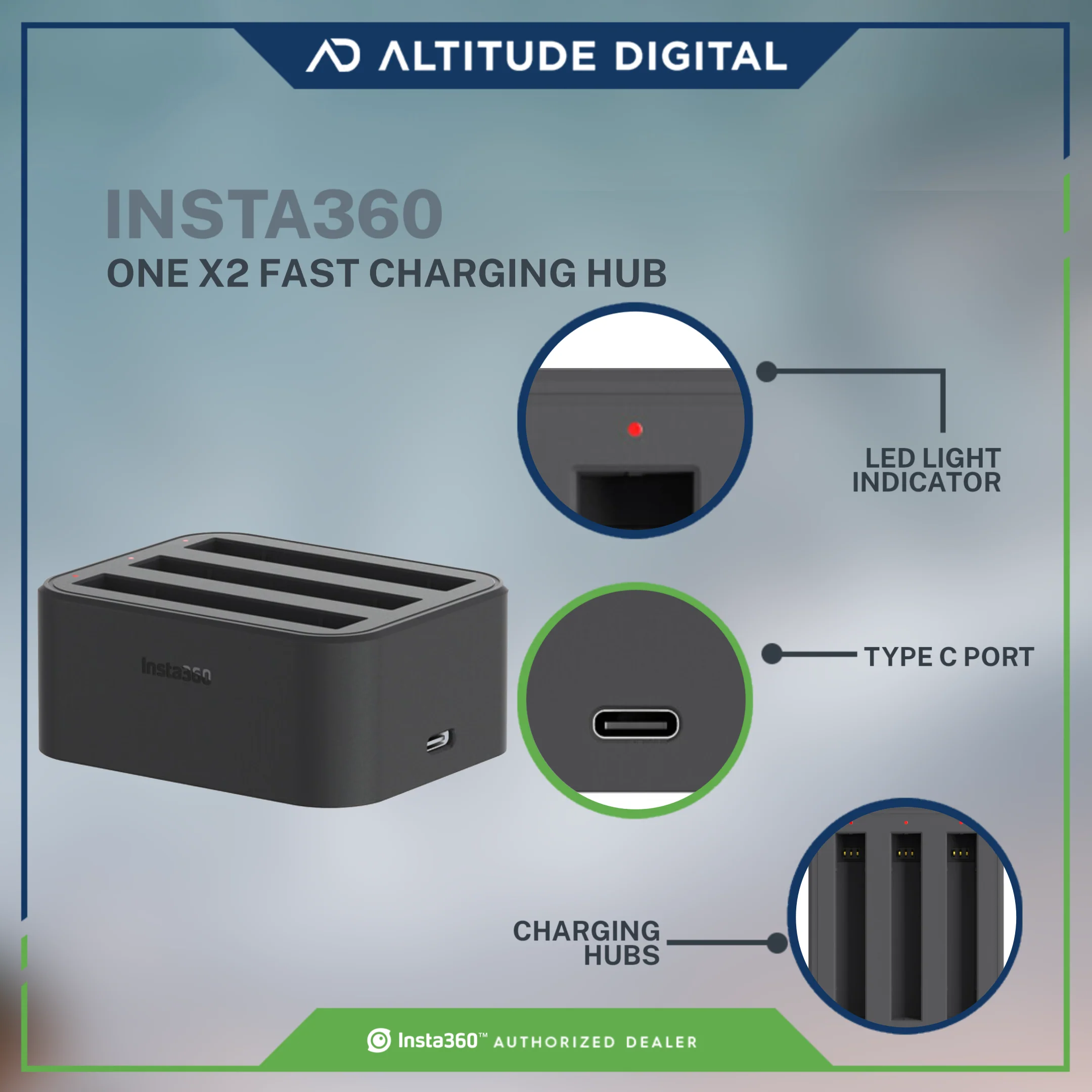 Insta360 ONE X2 Fast Charging Hub - Image 6