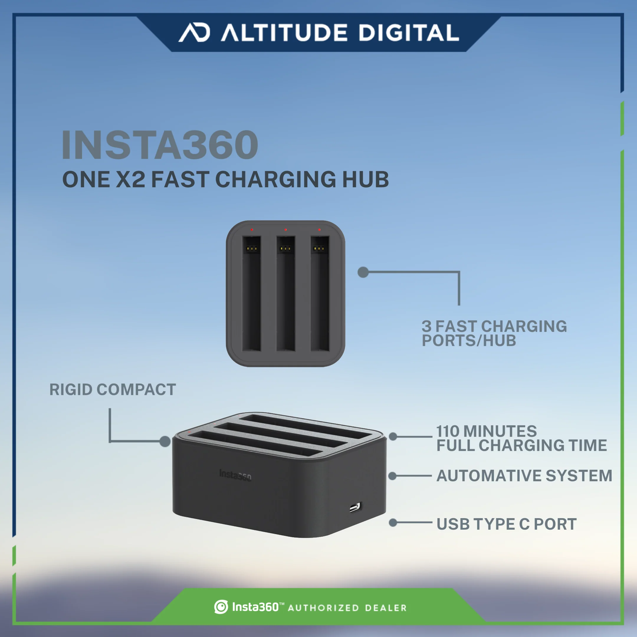 Insta360 ONE X2 Fast Charging Hub - Image 7