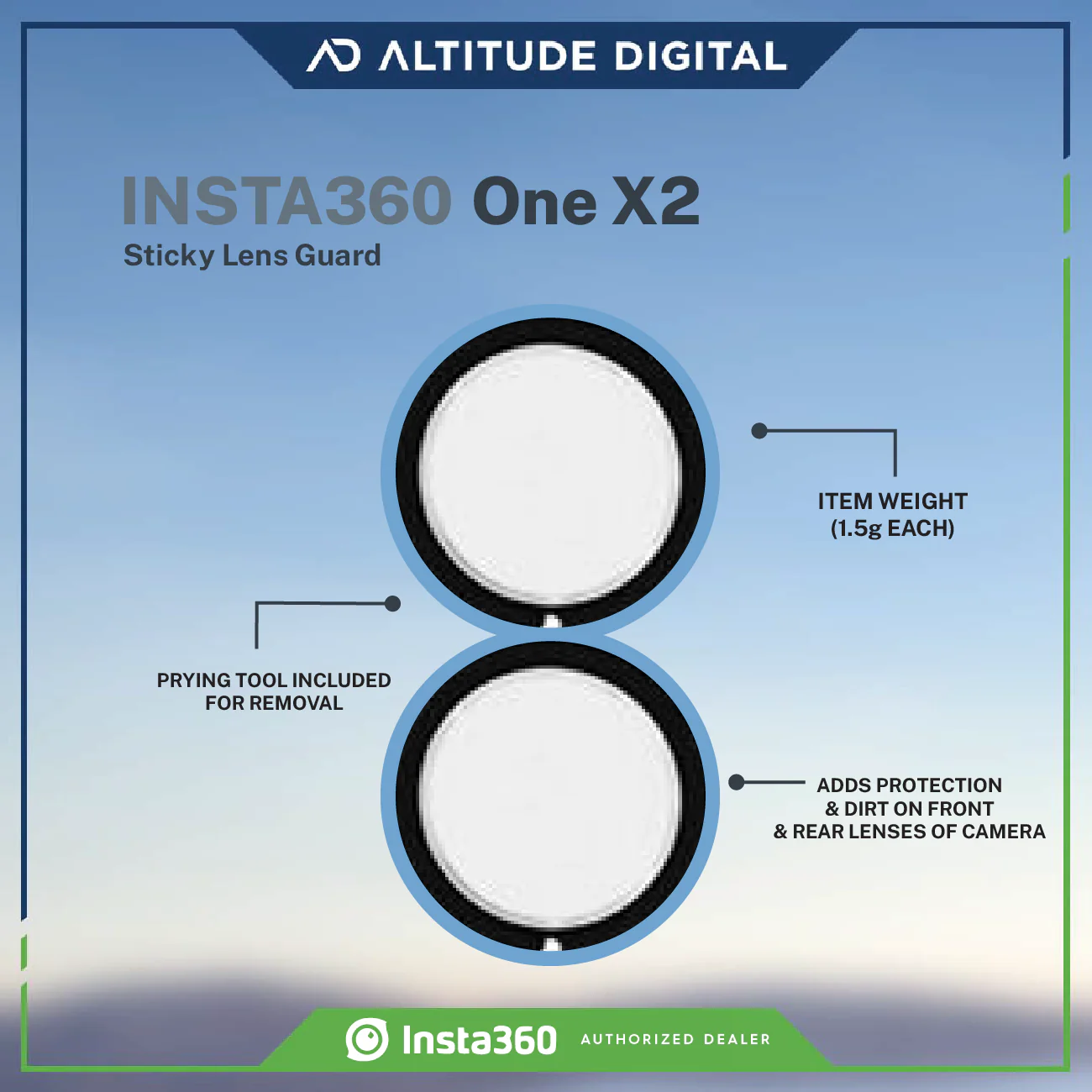 Insta360 ONE X2 Sticky Lens Guards - Image 7
