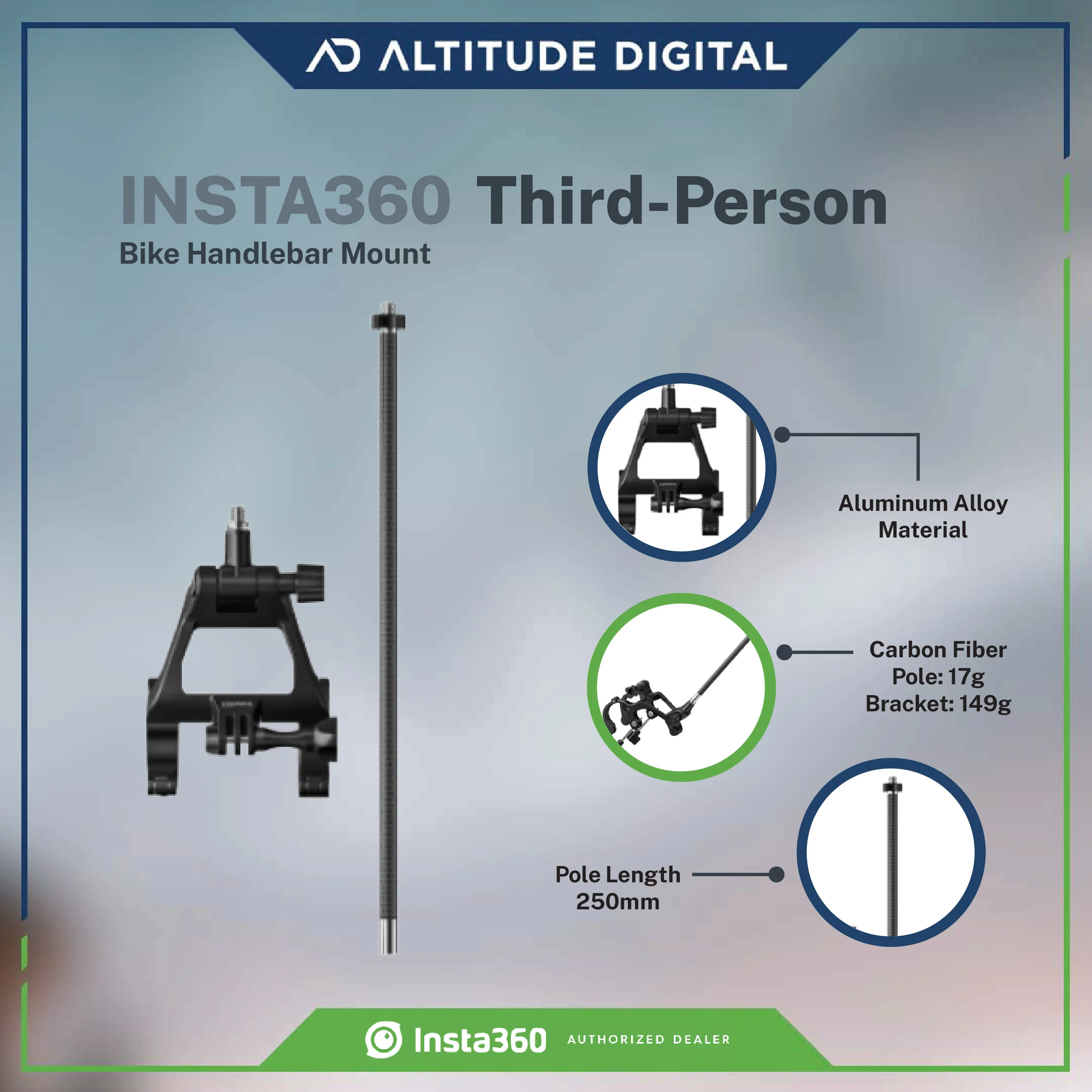 Insta360 Third-Person Bike Handlebar Mount - Image 6