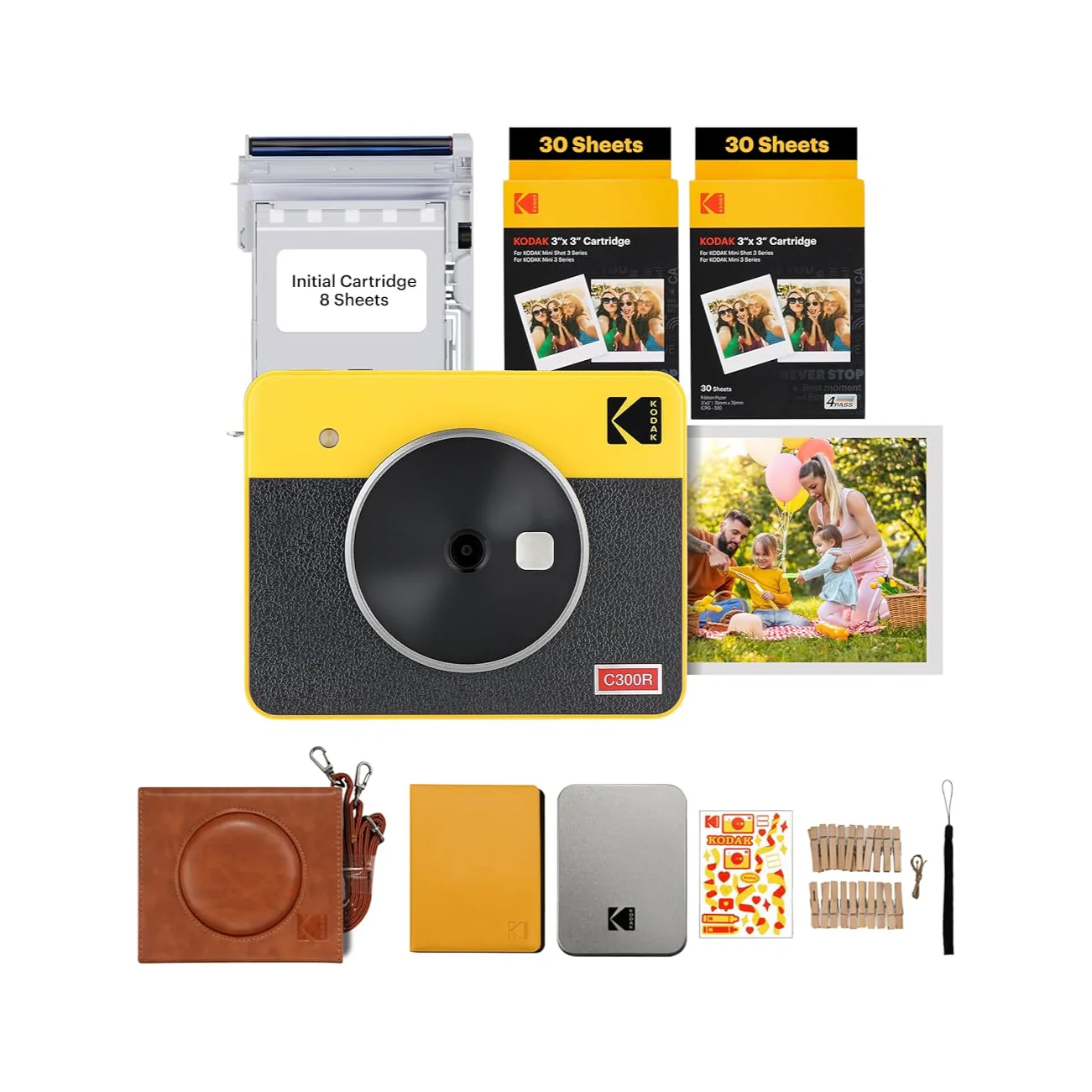 Kodak Mini Shot 3 Retro 2 in 1 Instant Camera & Photo Printer (Yellow) - Image 8
