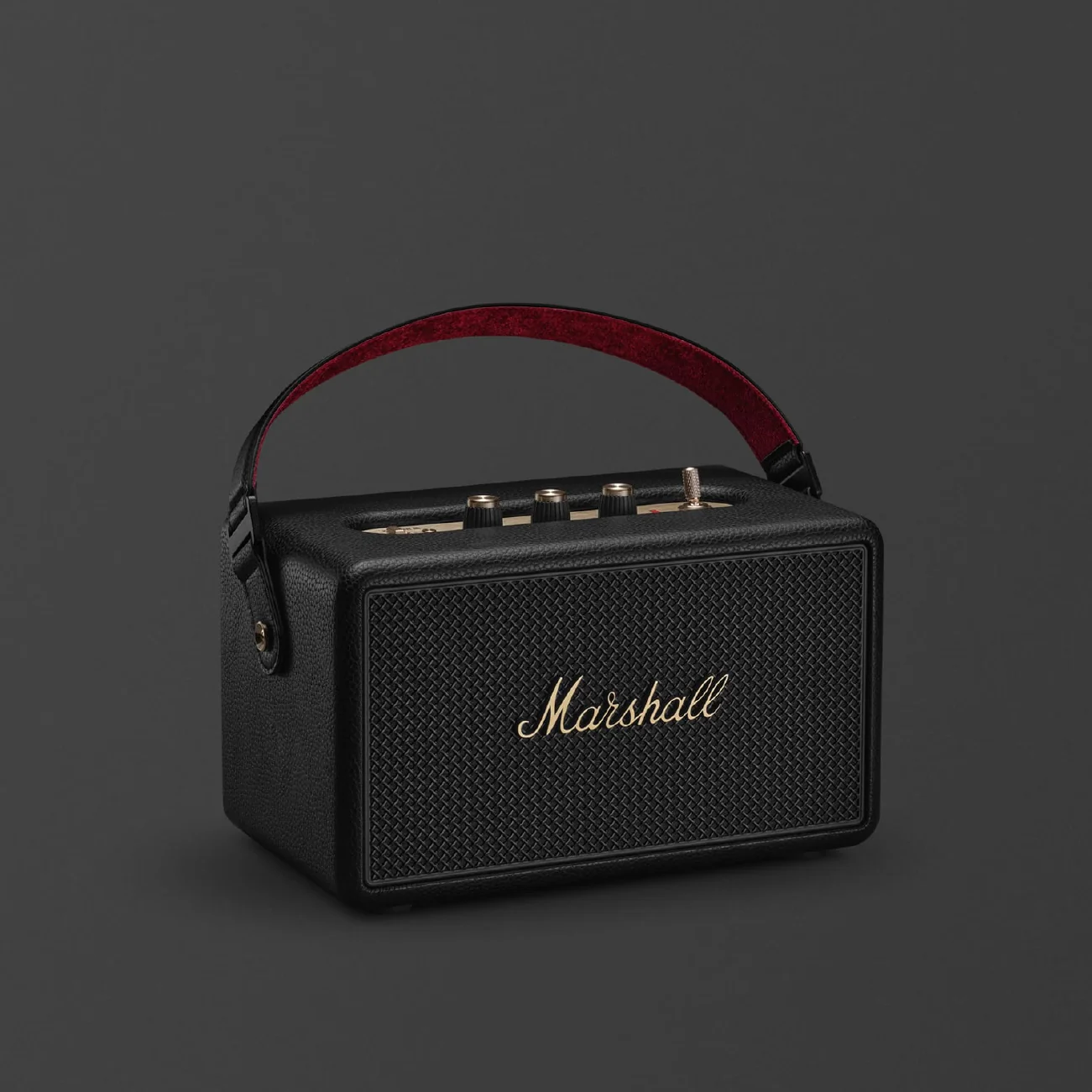 Marshall Kilburn III Portable Bluetooth Speaker (Black and Brass) - Image 2