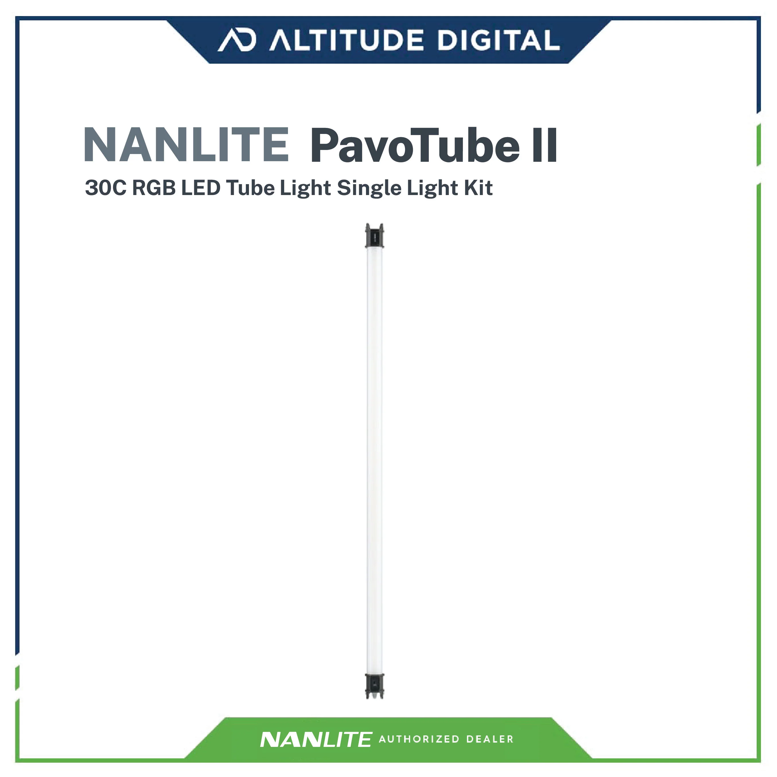 Nanlite Pavotube 30C MK2 4ft 60W RGBWW LED Tube Kit, 1-Light Kit, Bluetooth, 2.4G, DMX - Image 2