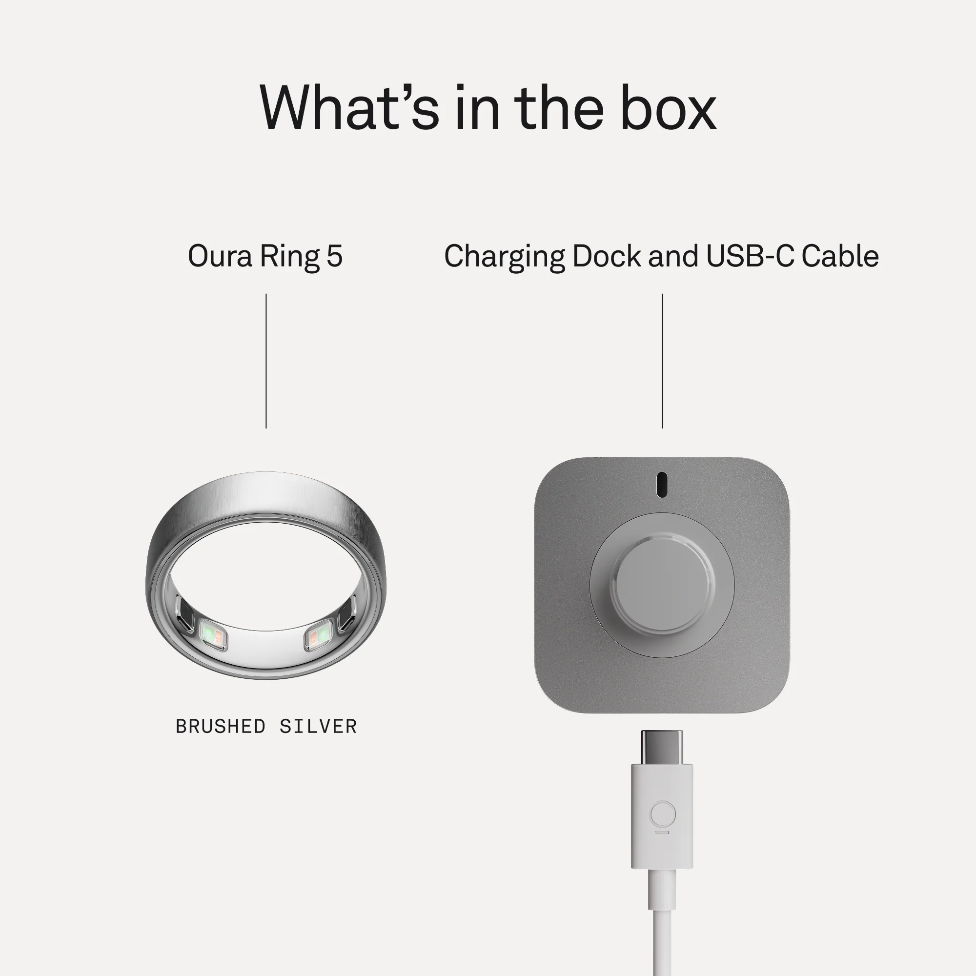 Oura Ring 5 Brushed Silver - Image 9
