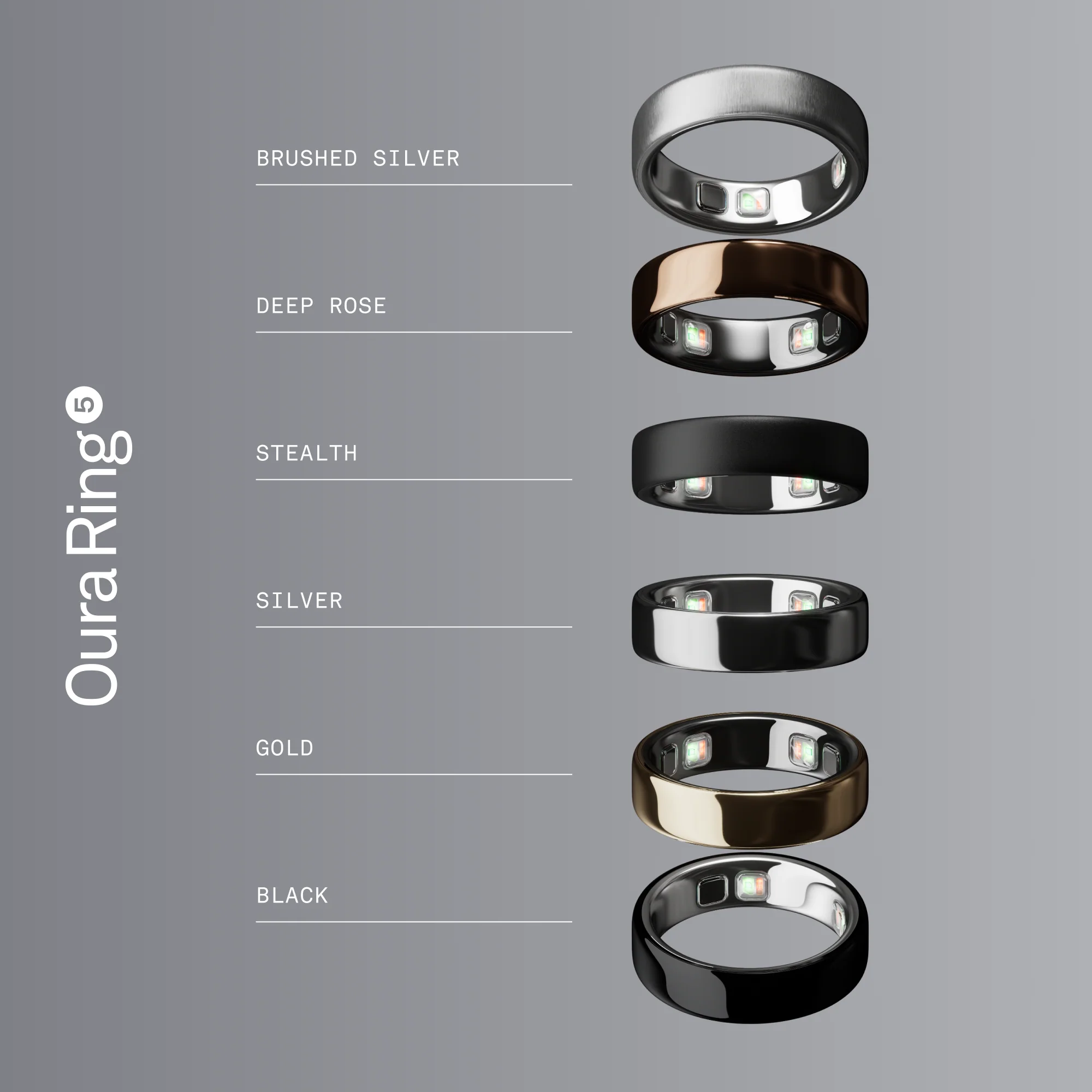 Oura Ring 5 Silver - Image 8