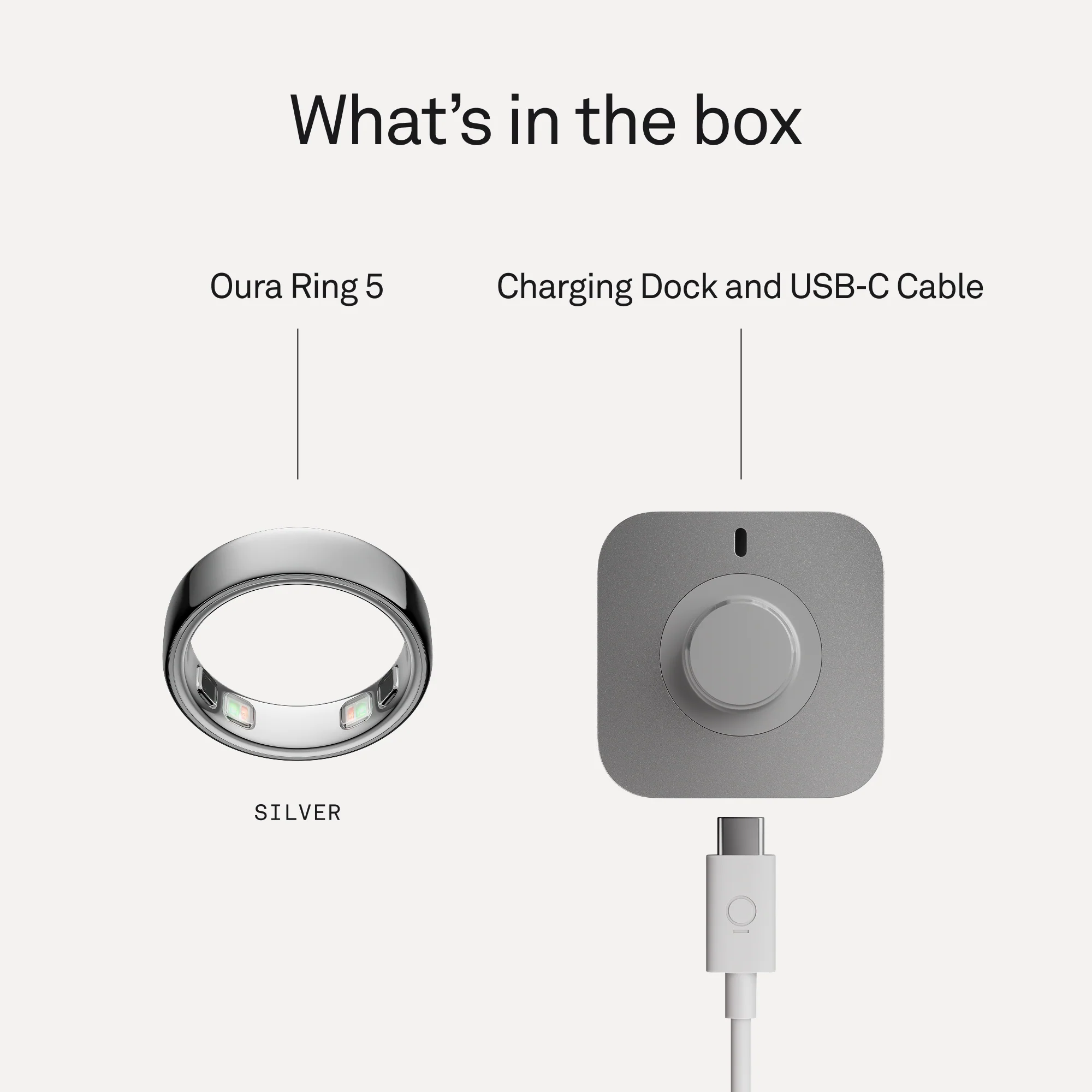 Oura Ring 5 Silver - Image 9