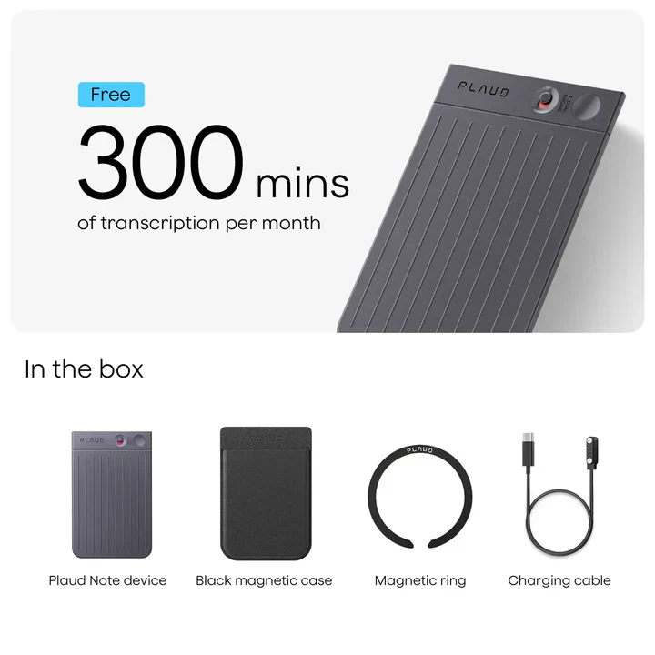 Plaud Note- Black - Image 3