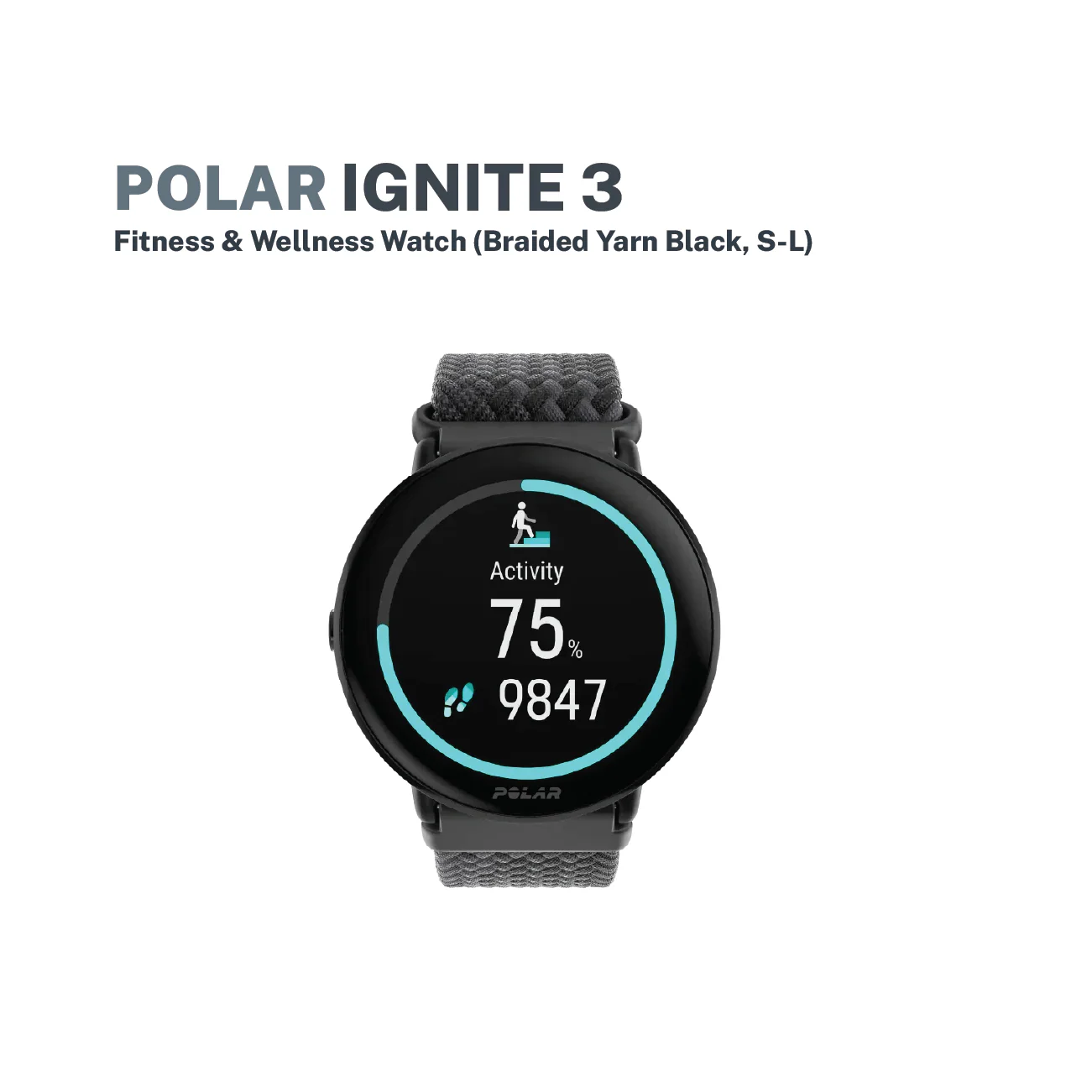 Polar Ignite 3- Braided Yarn Black