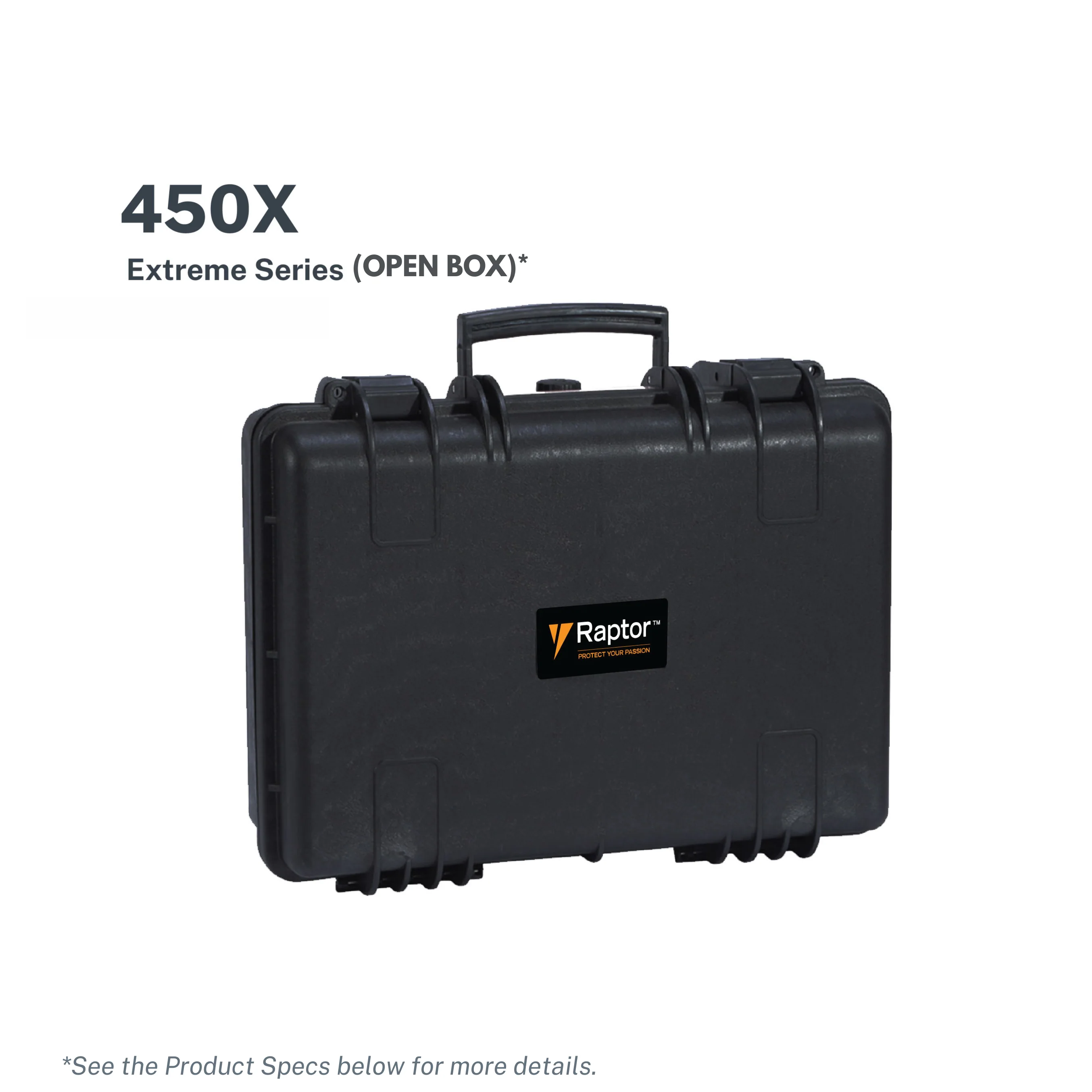 Raptor Case Extreme Hand Carry 450x-Black (Open Box)