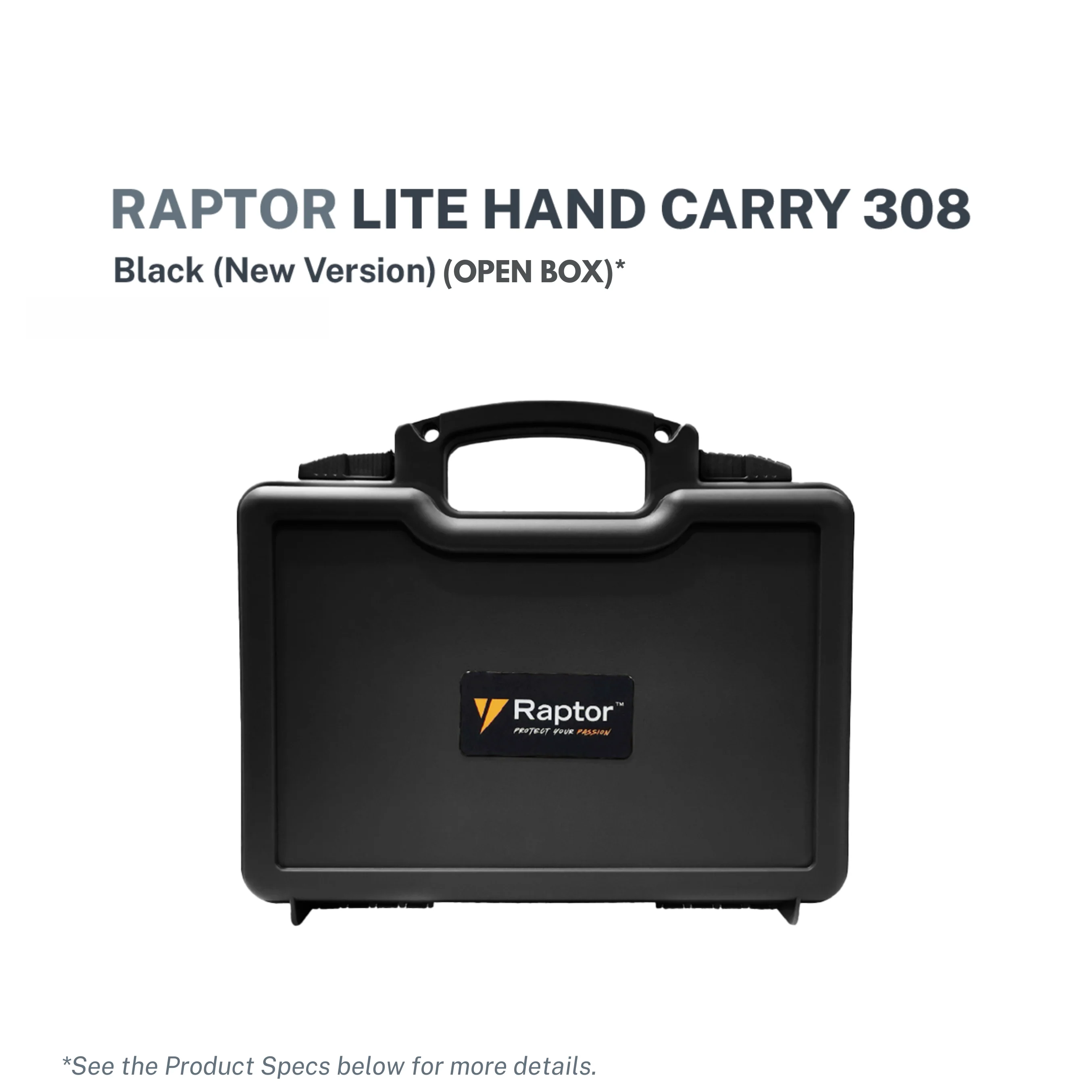 Raptor Case Lite Hand Carry 308 Black New Version - (Open Box)