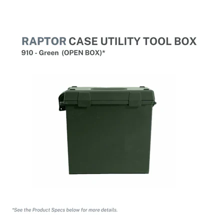 Raptor Case Utility Tool Box 910 (Open Box) - Image 3