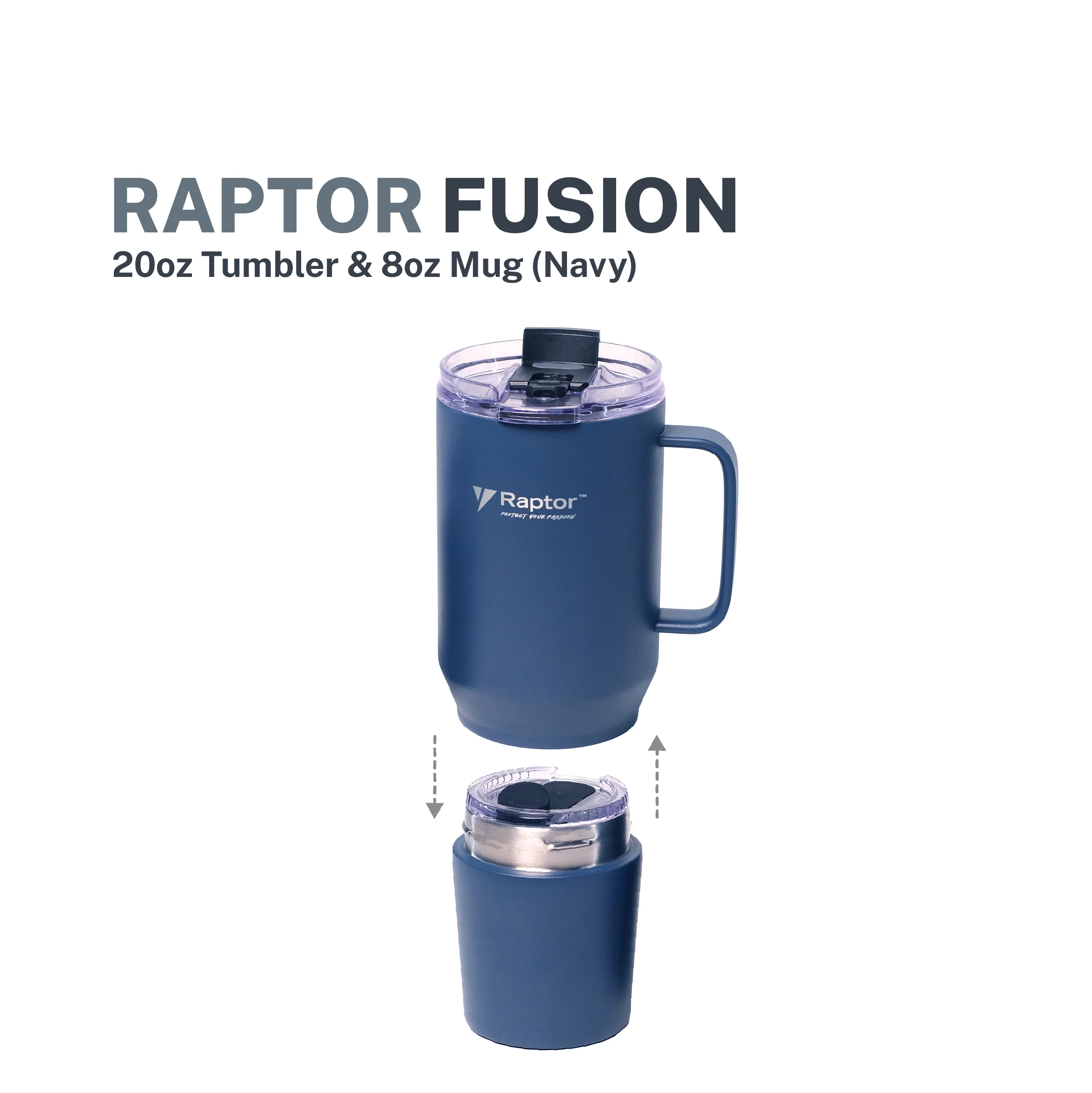 Raptor 2-in-1 Insulated Tumbler 28oz - Fusion - Image 4