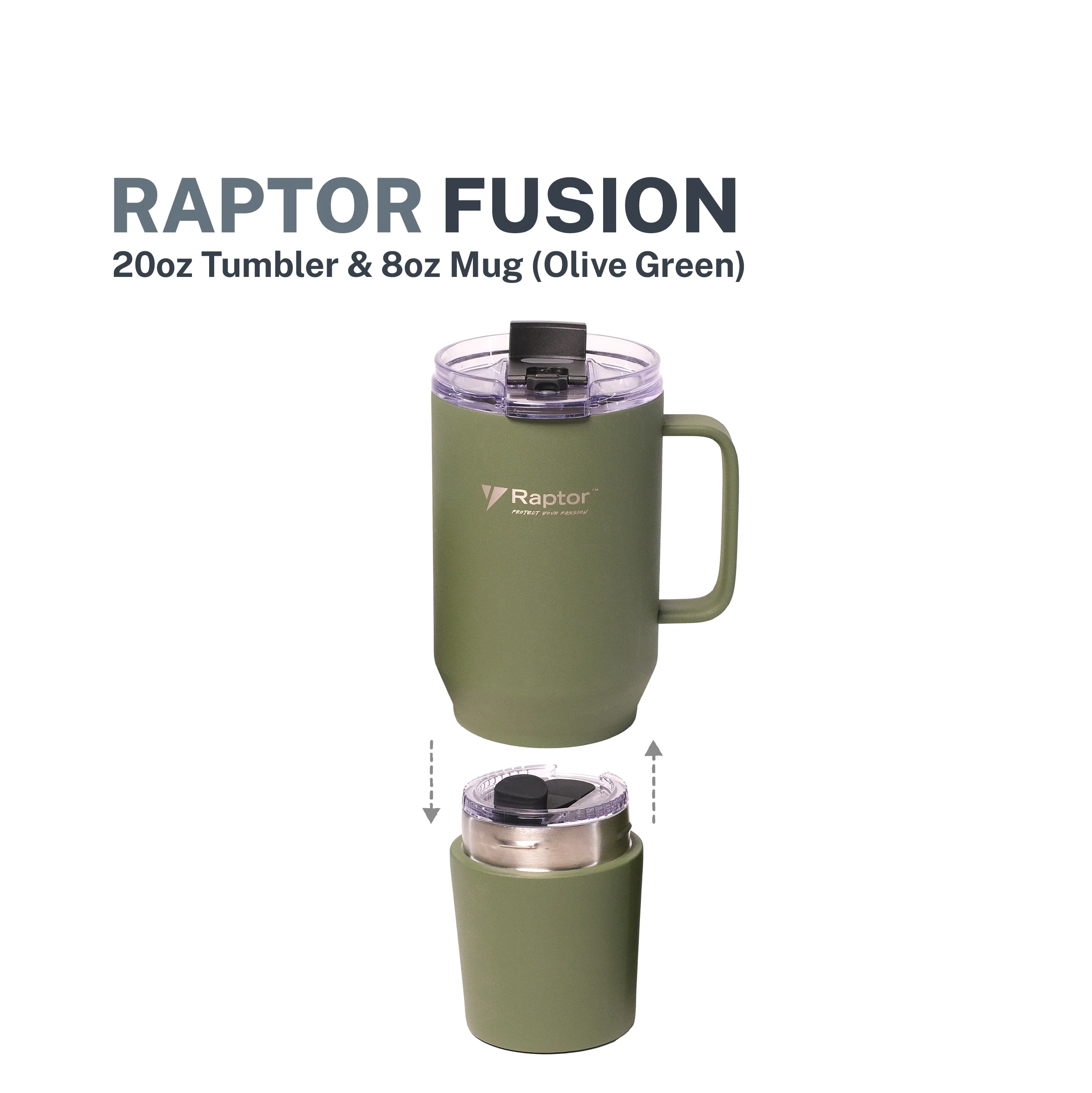 Raptor 2-in-1 Insulated Tumbler 28oz - Fusion - Image 5