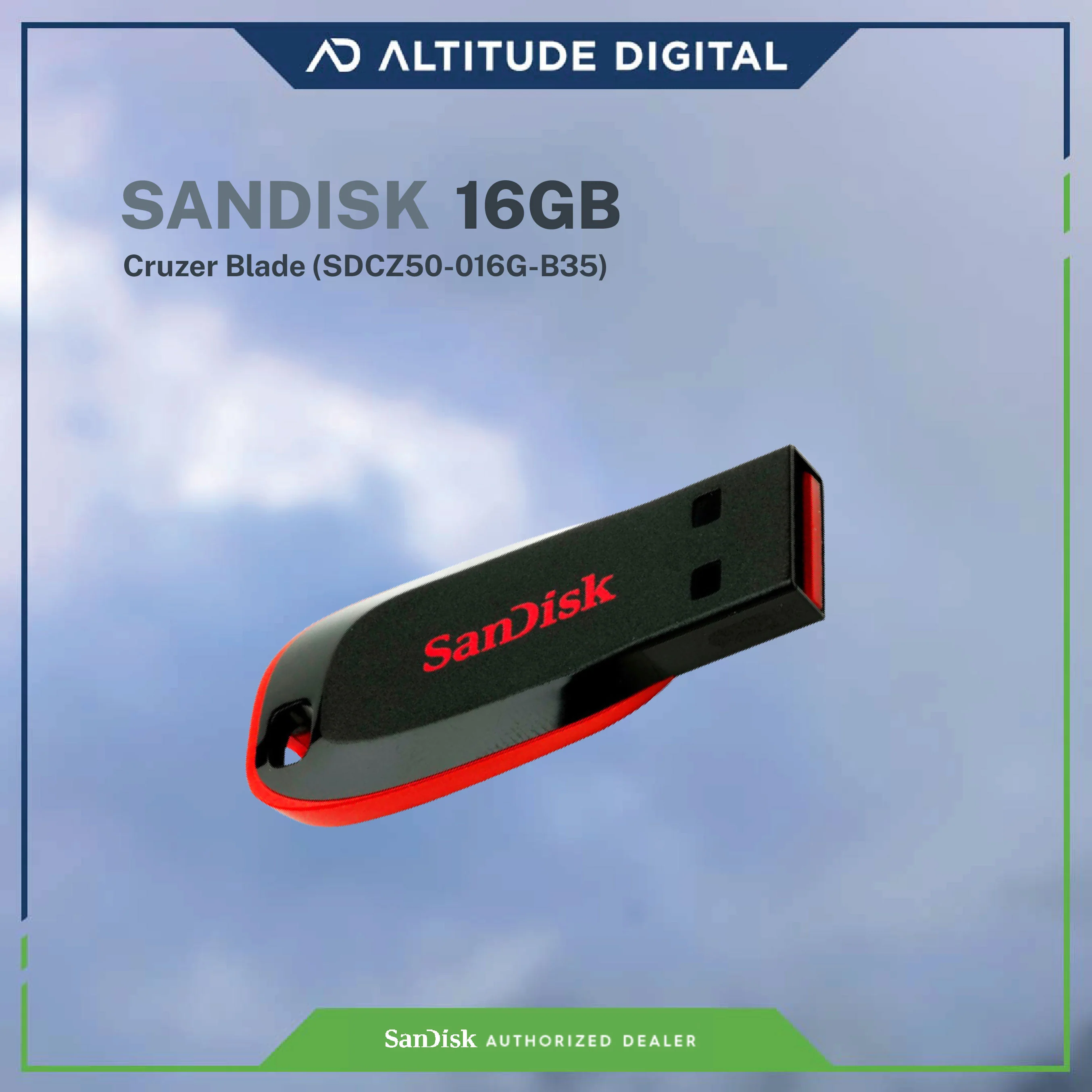 Sandisk Cruzer Blade CZ50 USB Flash Drive - Black - Image 6