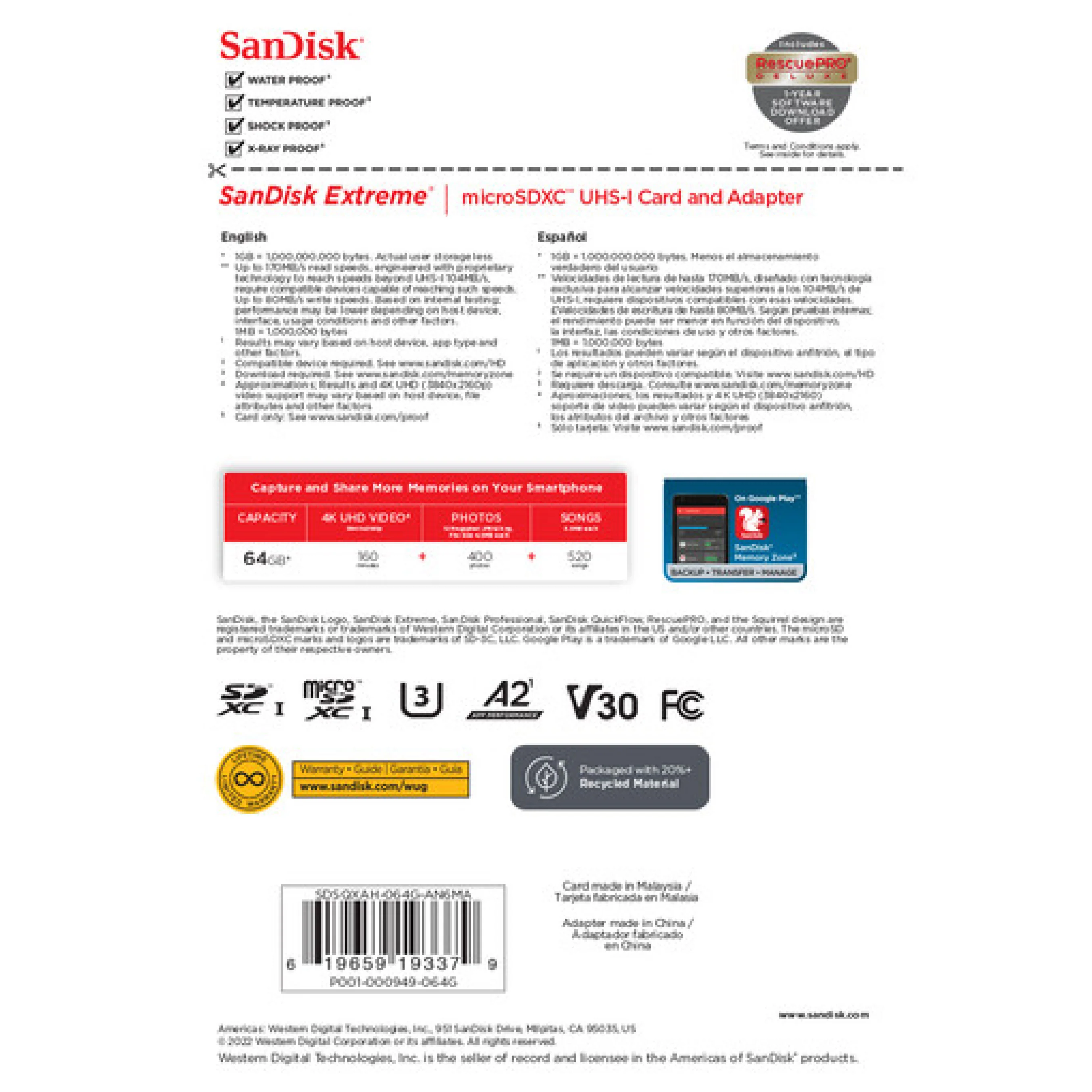 SanDisk 64GB Extreme microSDXC - Image 4