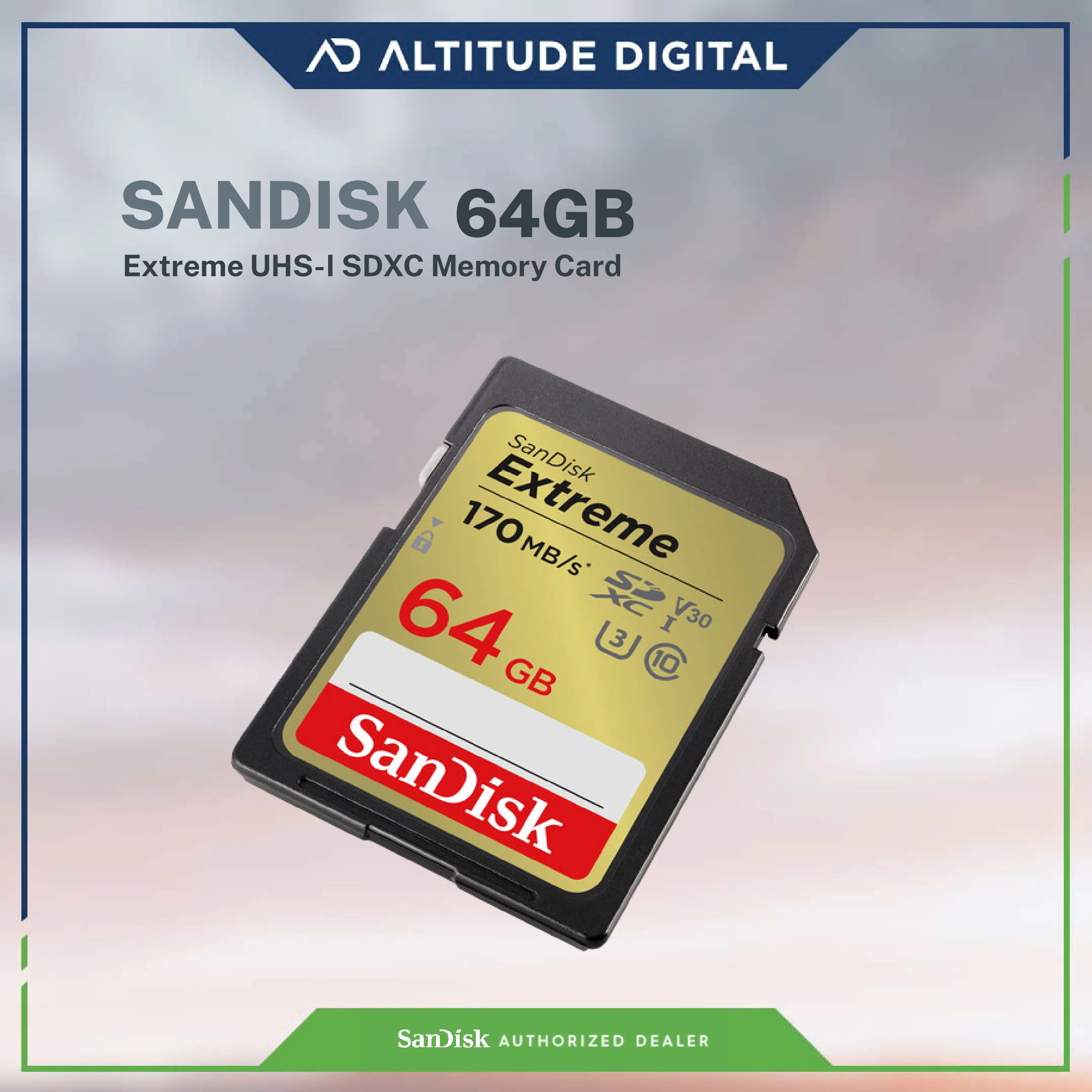SanDisk Extreme SDXC, SDXV2 64GB - Image 3