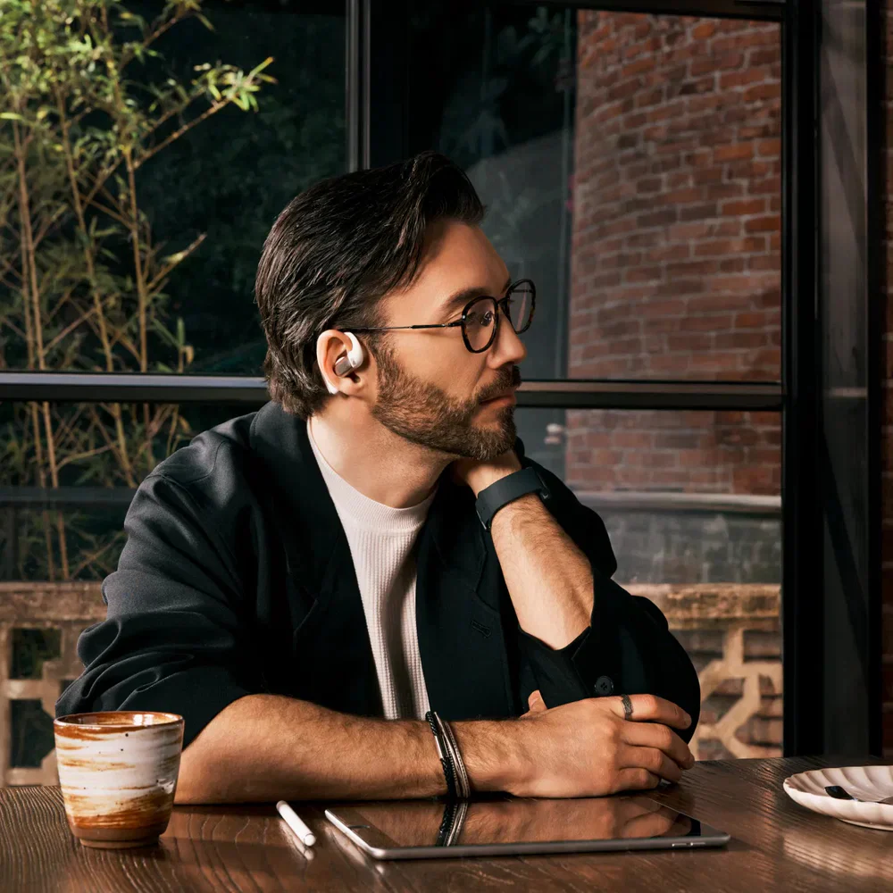 Shokz OpenFit Pro Open Earbuds with Noise Reduction and Wireless Charging - Image 4