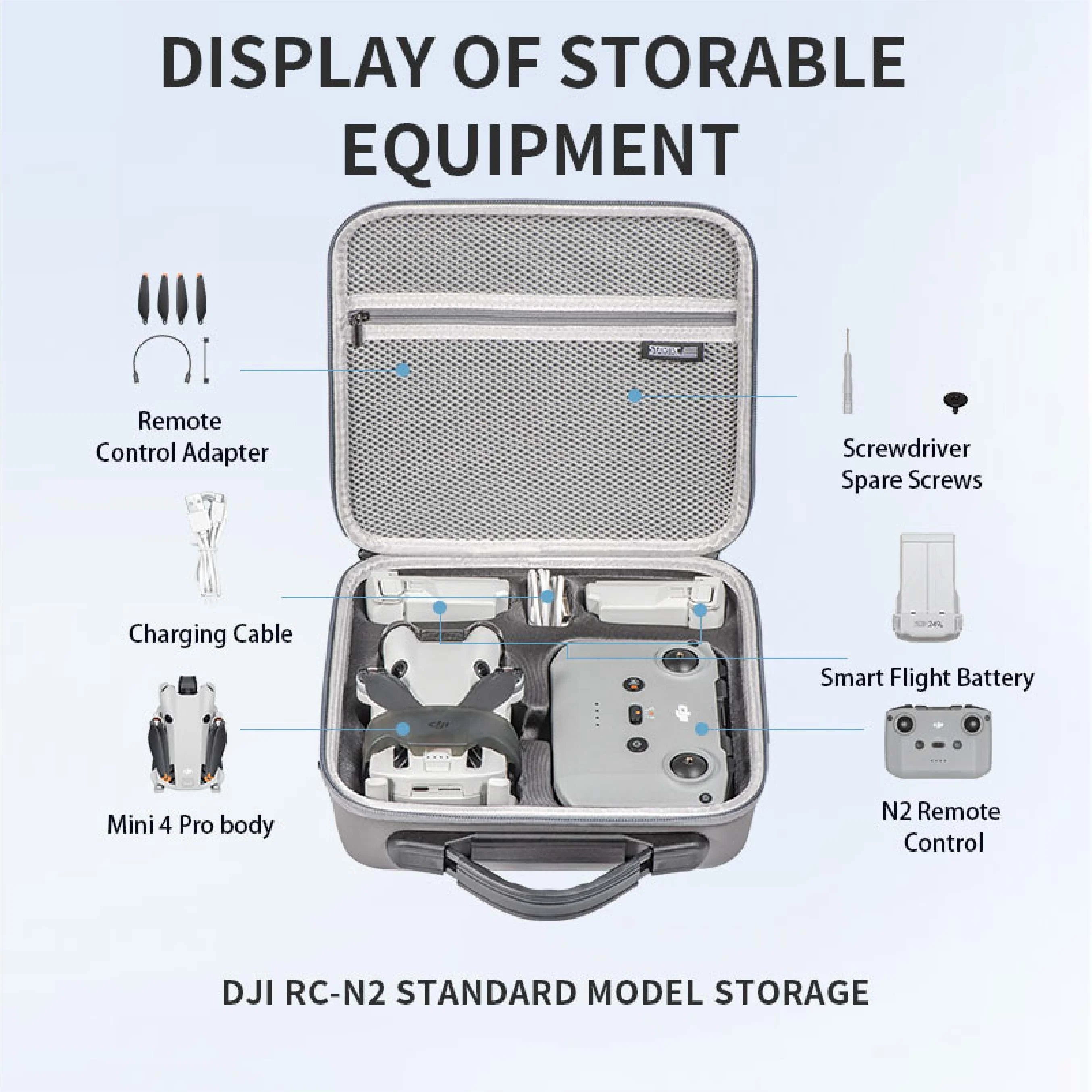STARTRC DJI Mini 4 Pro Storage Bag for RC-N2 - Image 4